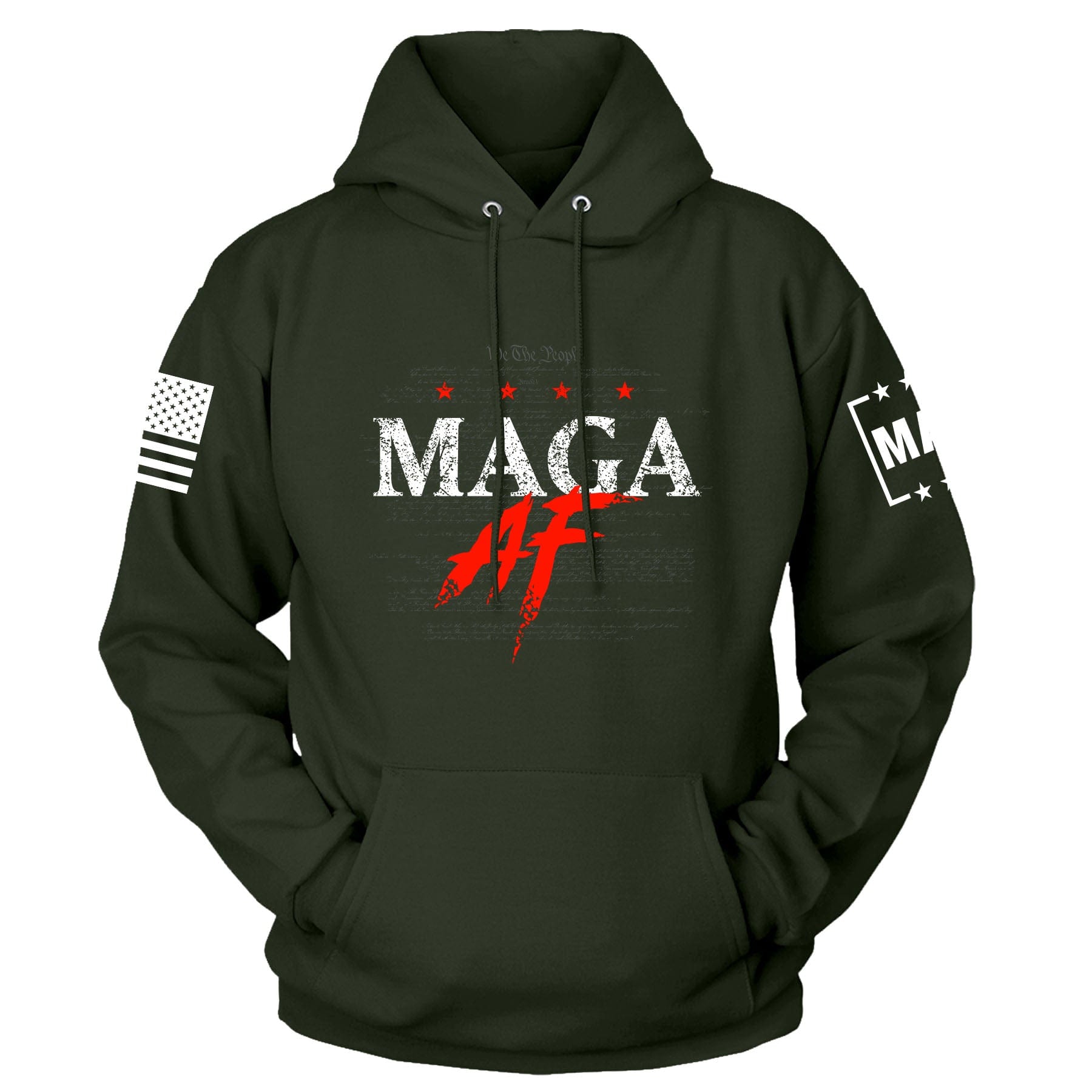 Olive / S MAGA AF™ Hoodie | Fall Edition maga trump