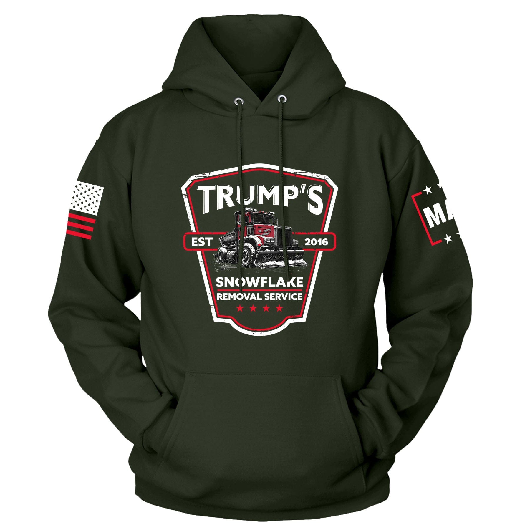 Olive / S Trump's Snowflake Removal Hoodie | Fall Edition maga trump