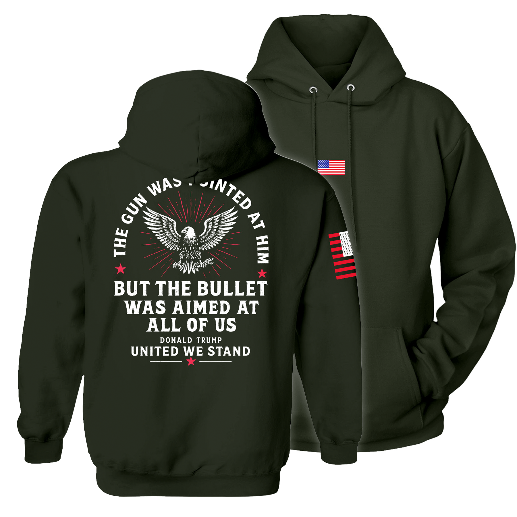 Olive / S United We Stand Hoodie | Fall Edition maga trump