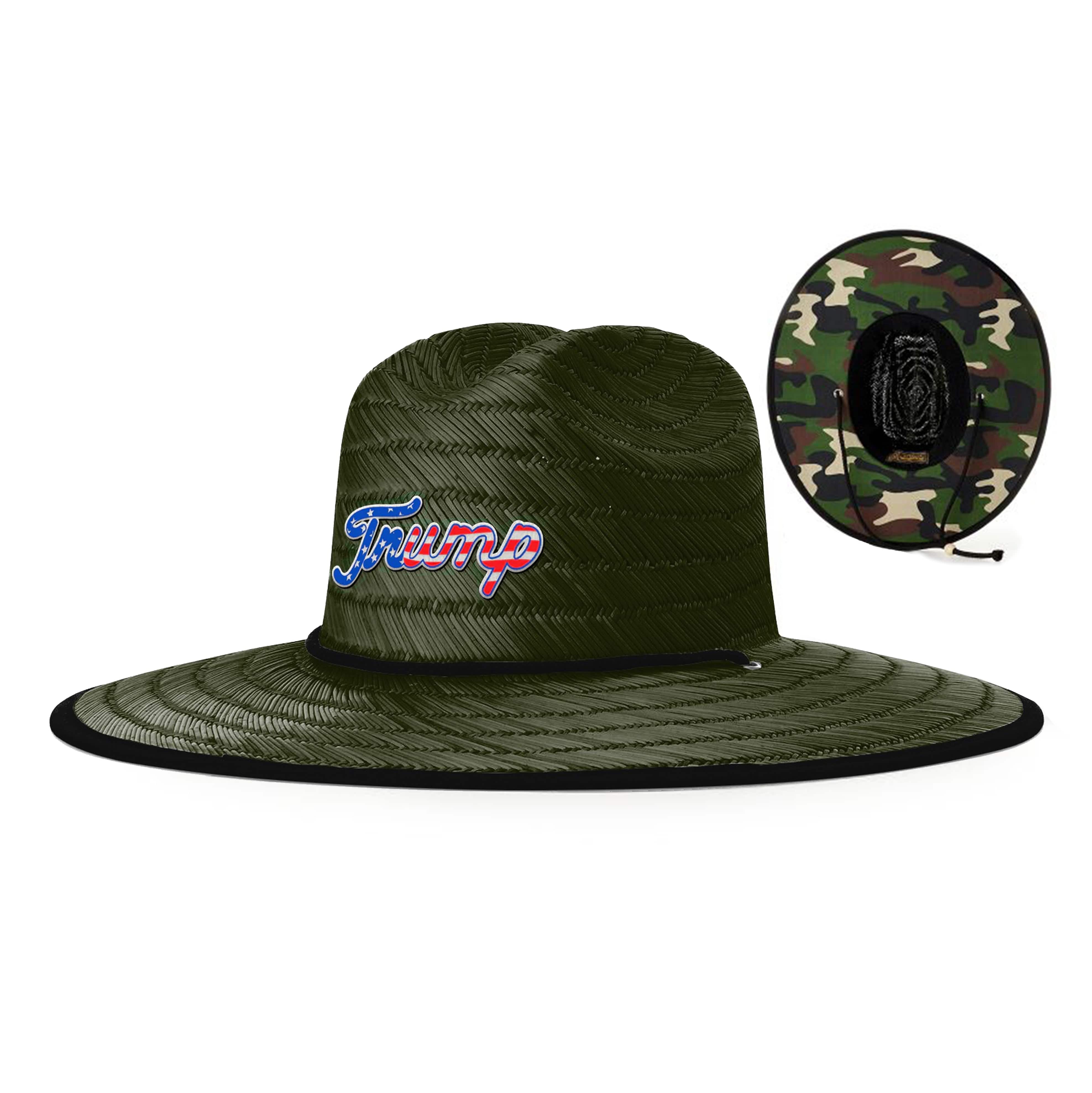 Olive Trump The Patriot Straw Hat maga trump