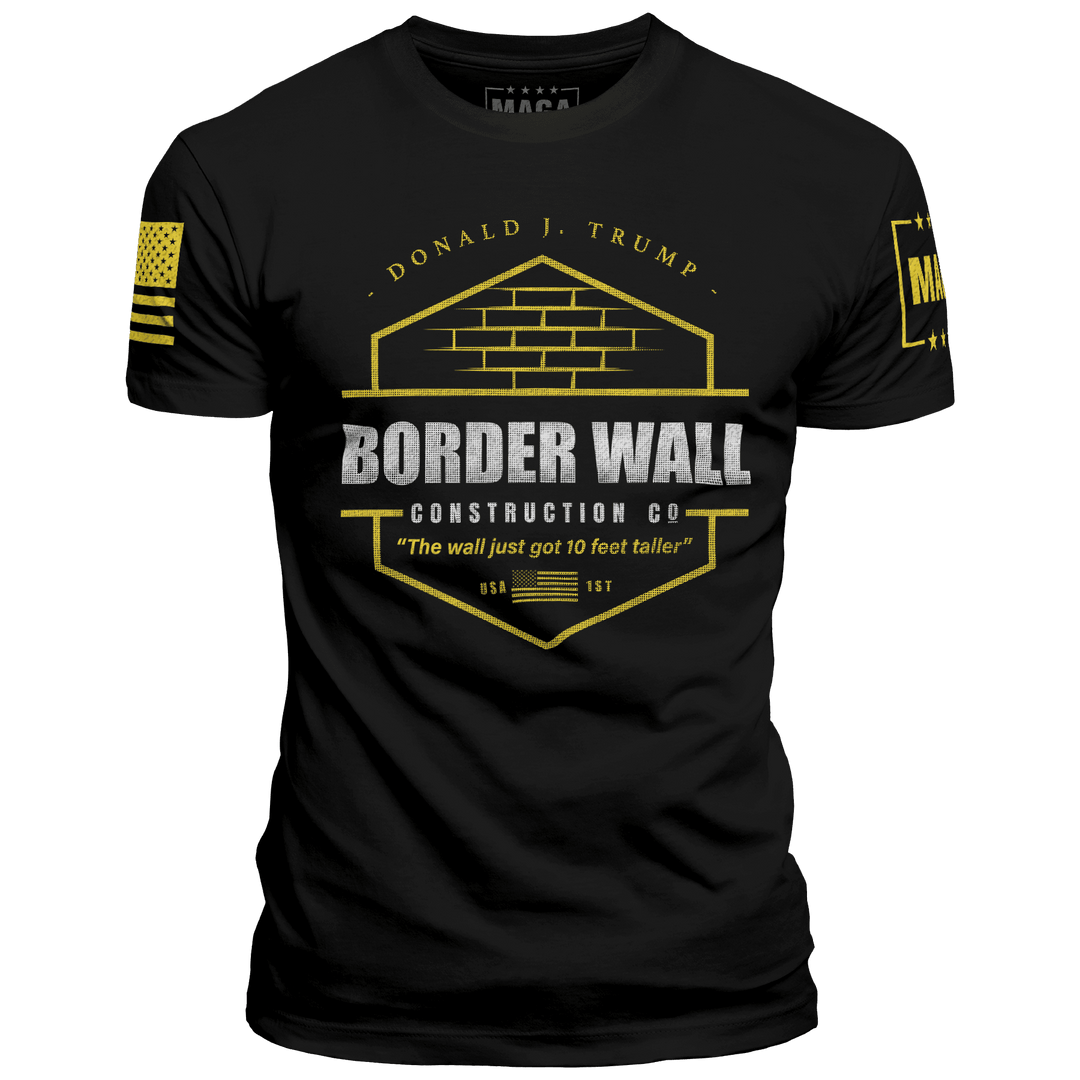 Premium Soft Shirt / Black / XS Border Wall Construction maga trump
