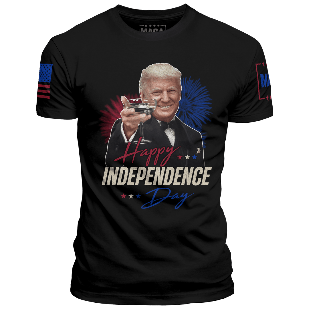Premium Soft Shirt / Black / XS Trump Independence Day maga trump