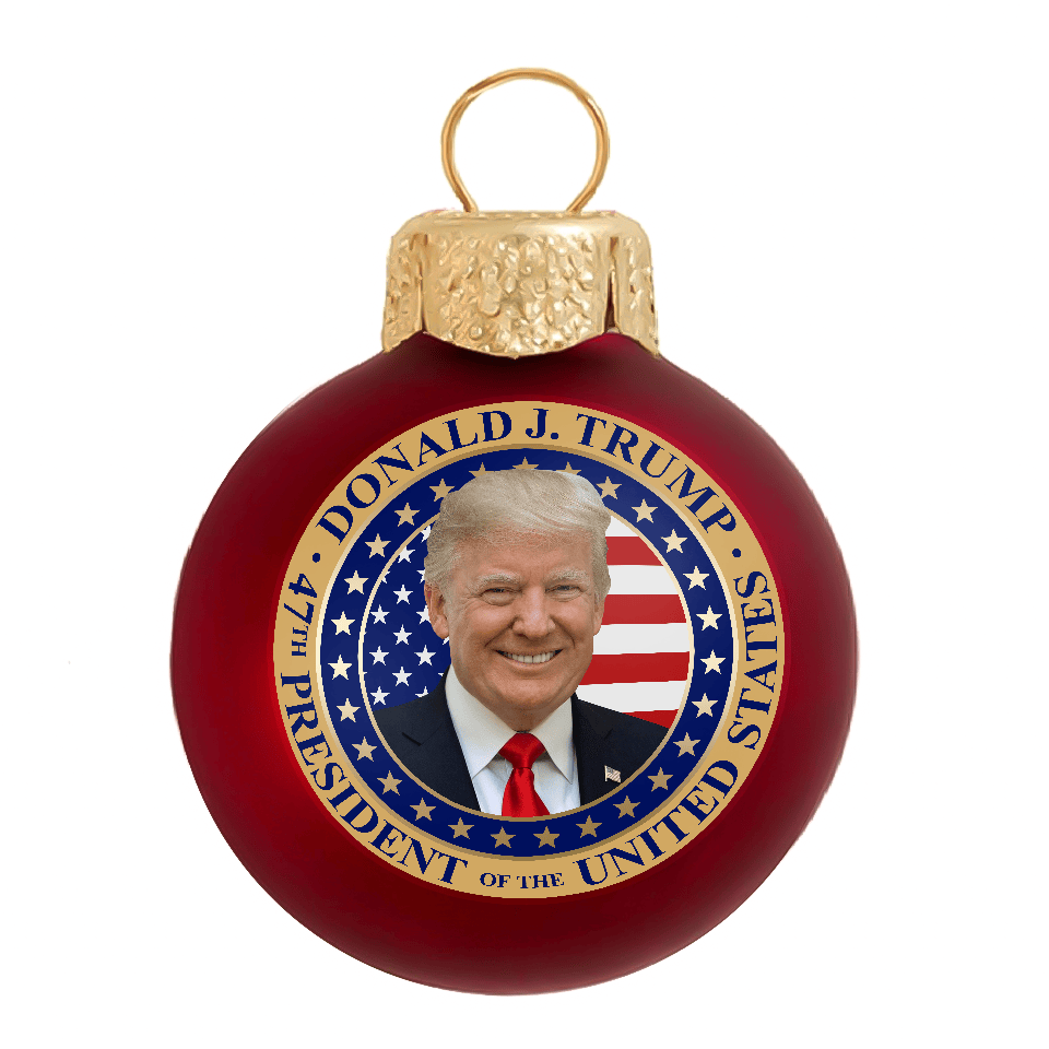 President Donald Trump Glass Ball Ornament maga trump