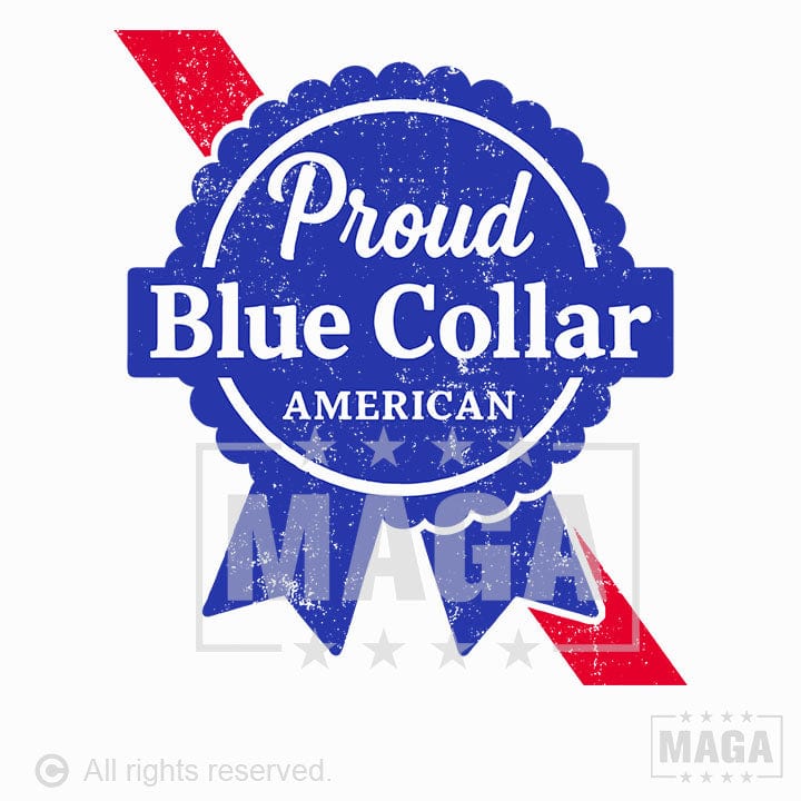 Proud Blue Collar maga trump