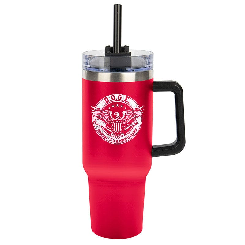 Red D.O.G.E Seal Tumbler maga trump