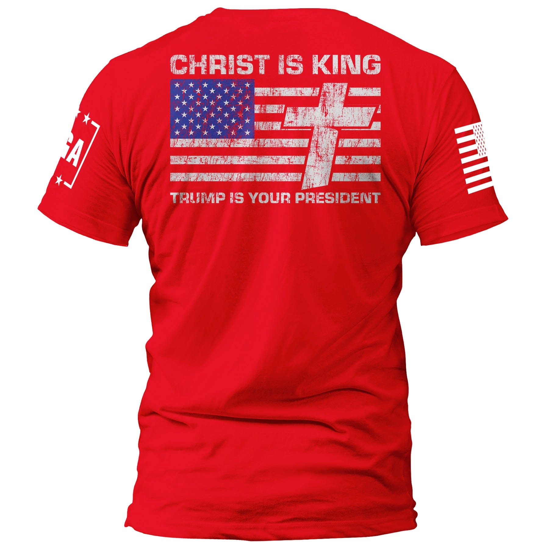 Red / S Christ is King and Trump is President v1 maga trump