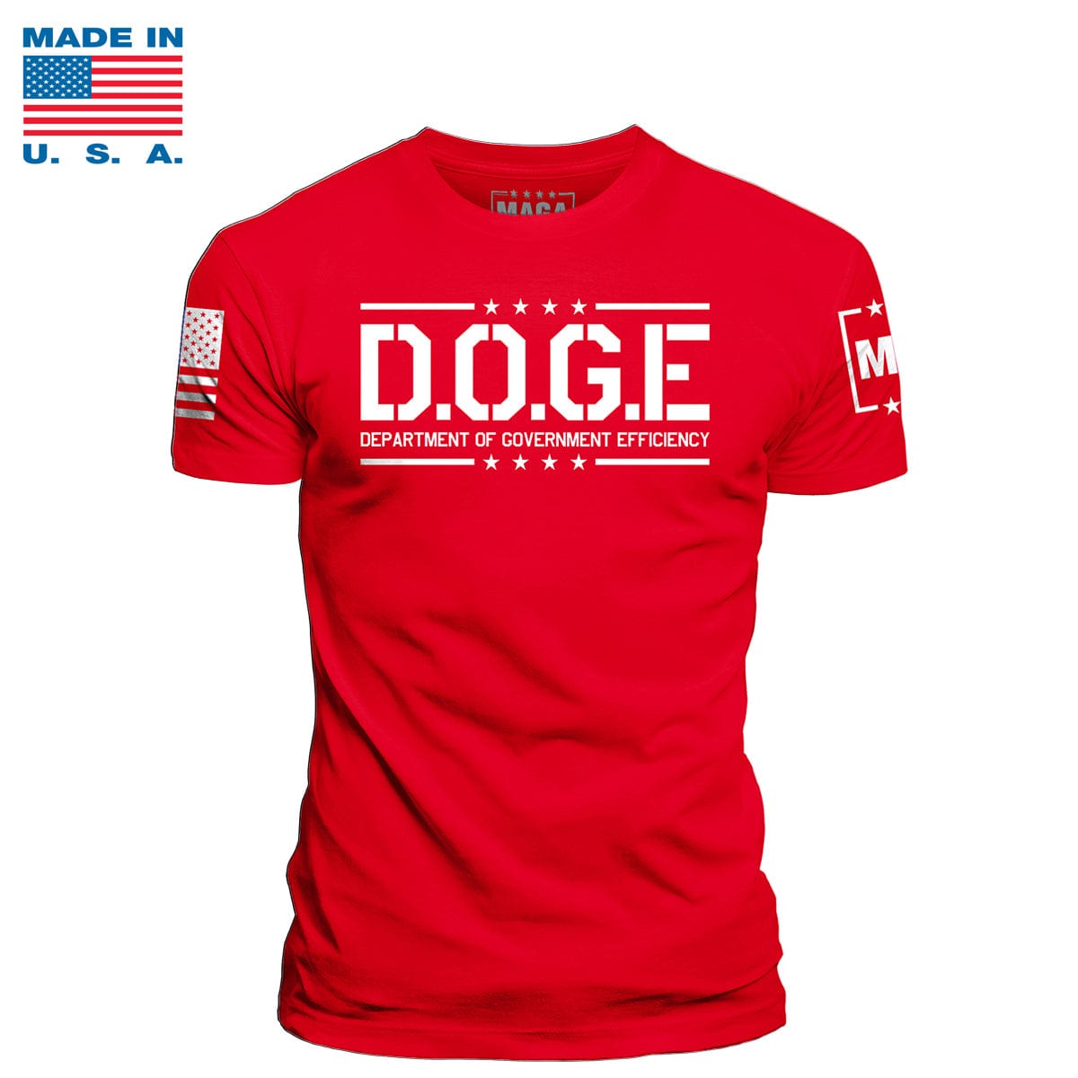 Red / S D.O.G.E Department Of Government Efficiency Made in the USA maga trump