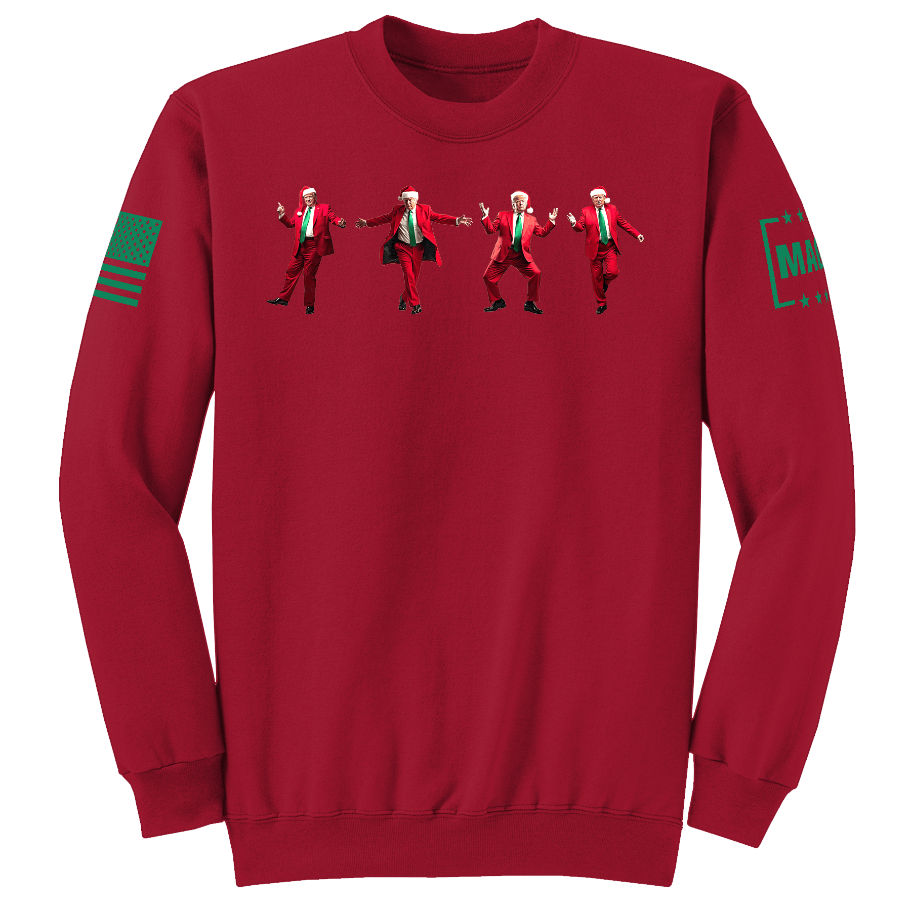 Red / S Dancing Trump Sweatshirt V1 maga trump