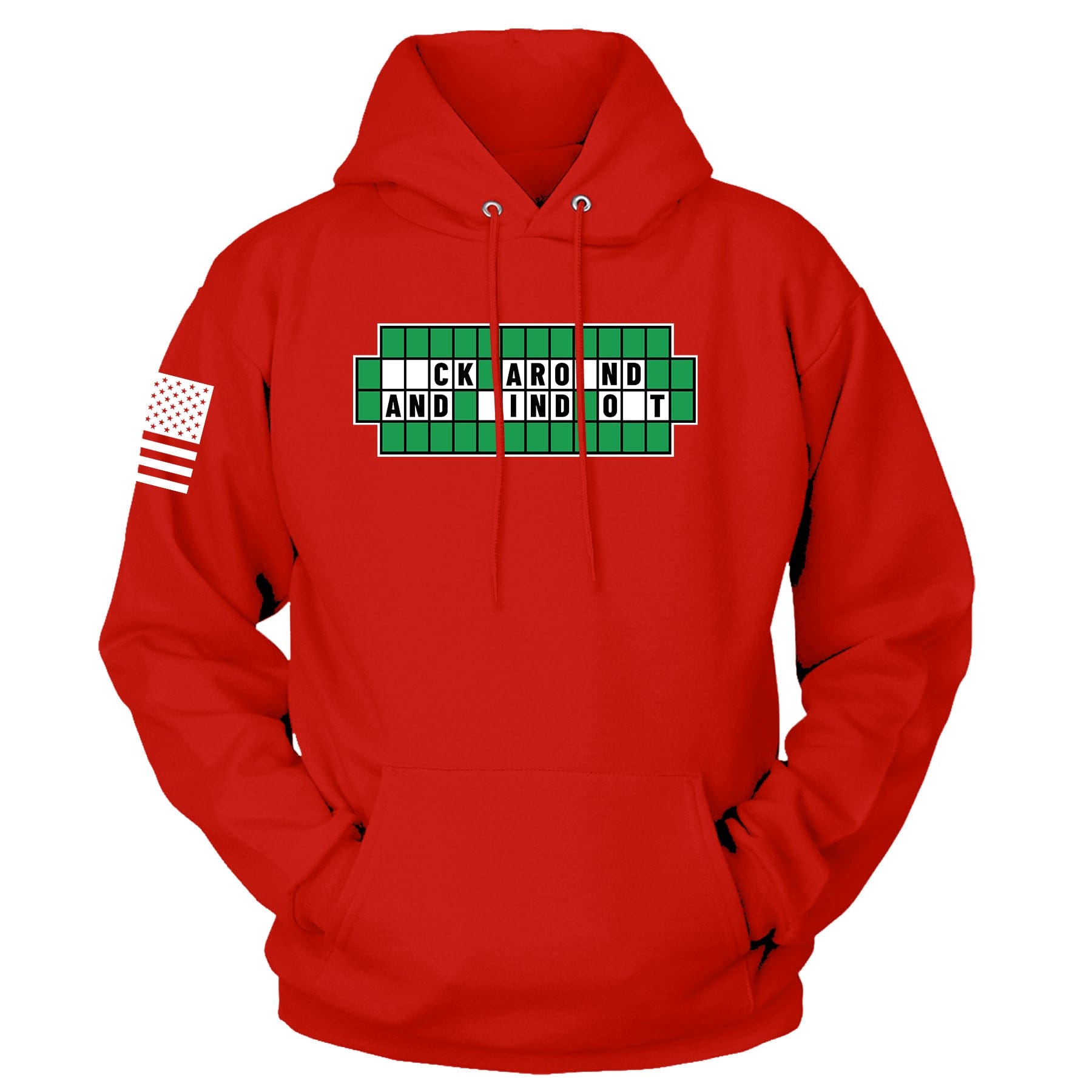 Red / S FAFO Solve the Puzzle Hoodie maga trump