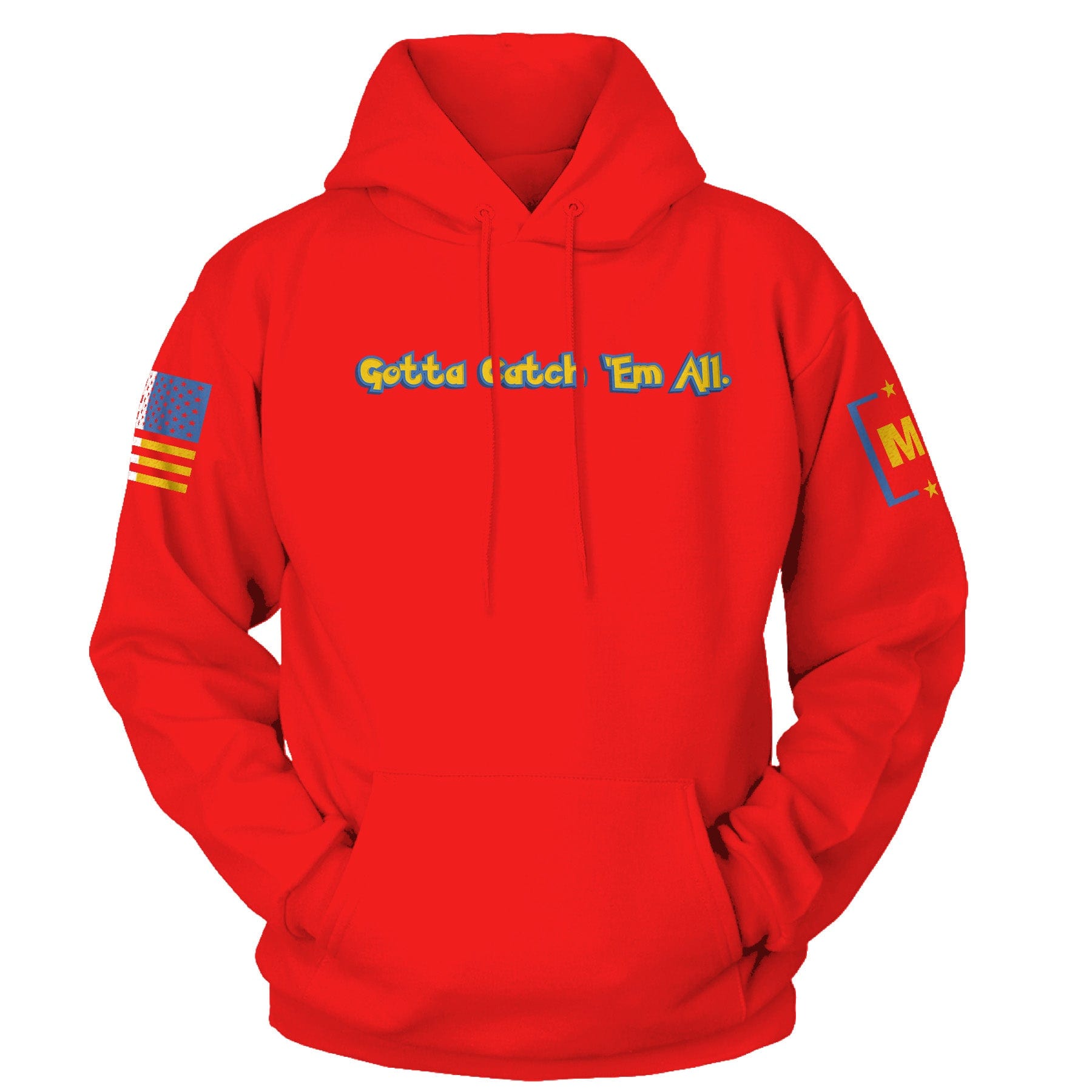 Red / S Gotta Catch 'Em All Hoodie maga trump