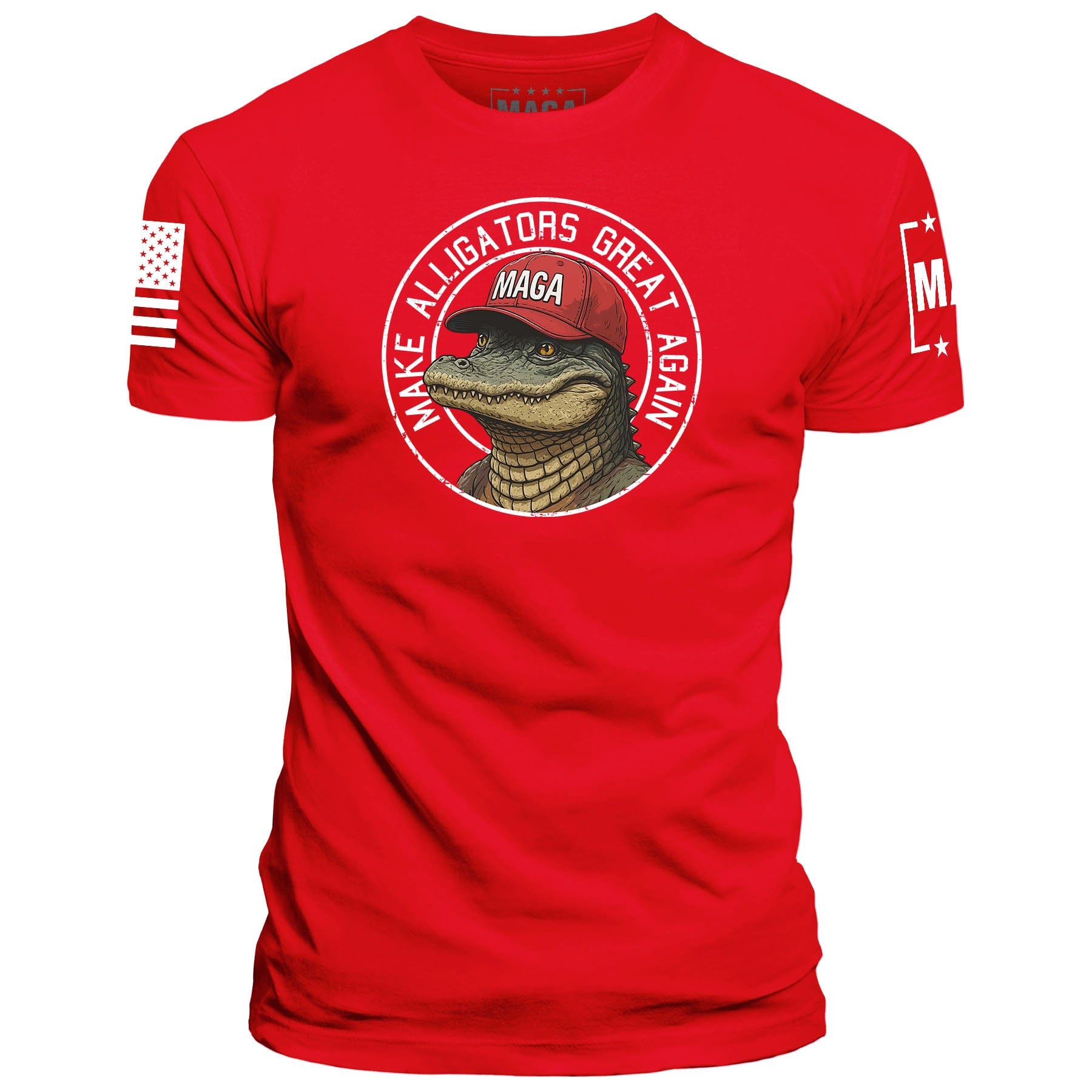 Red / S Make Alligators Great Again v1 maga trump