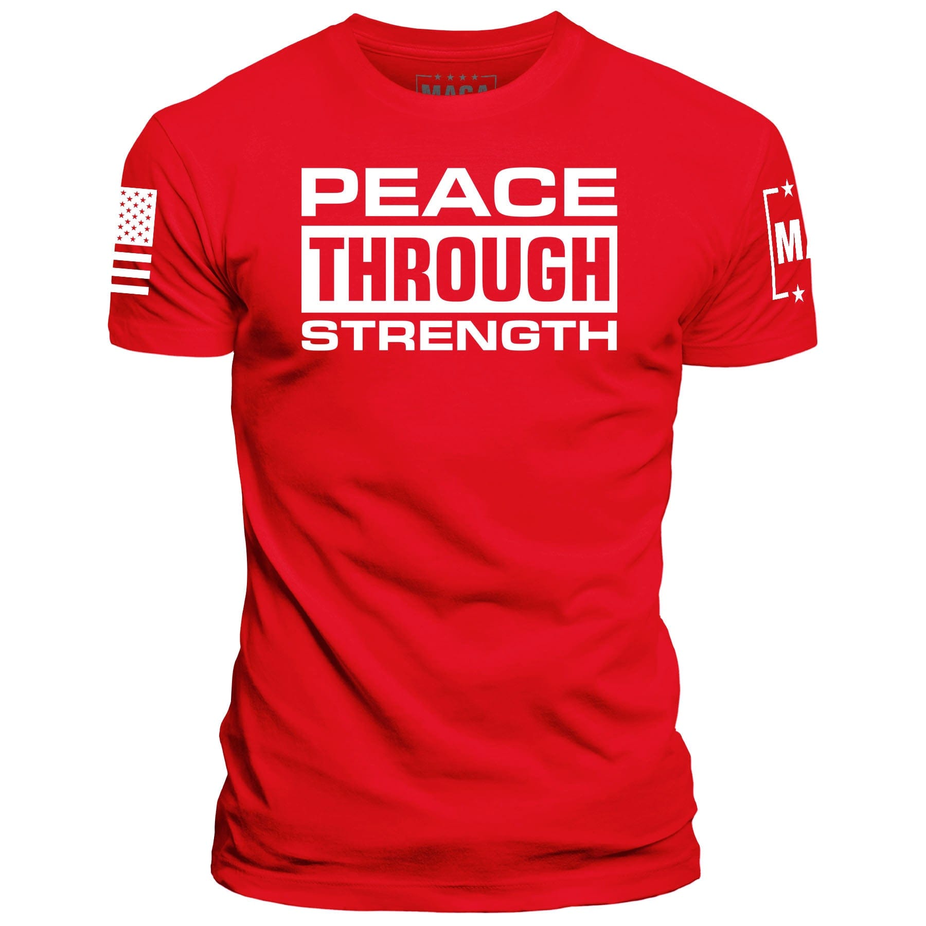 Red / S Peace through Strength v2 maga trump