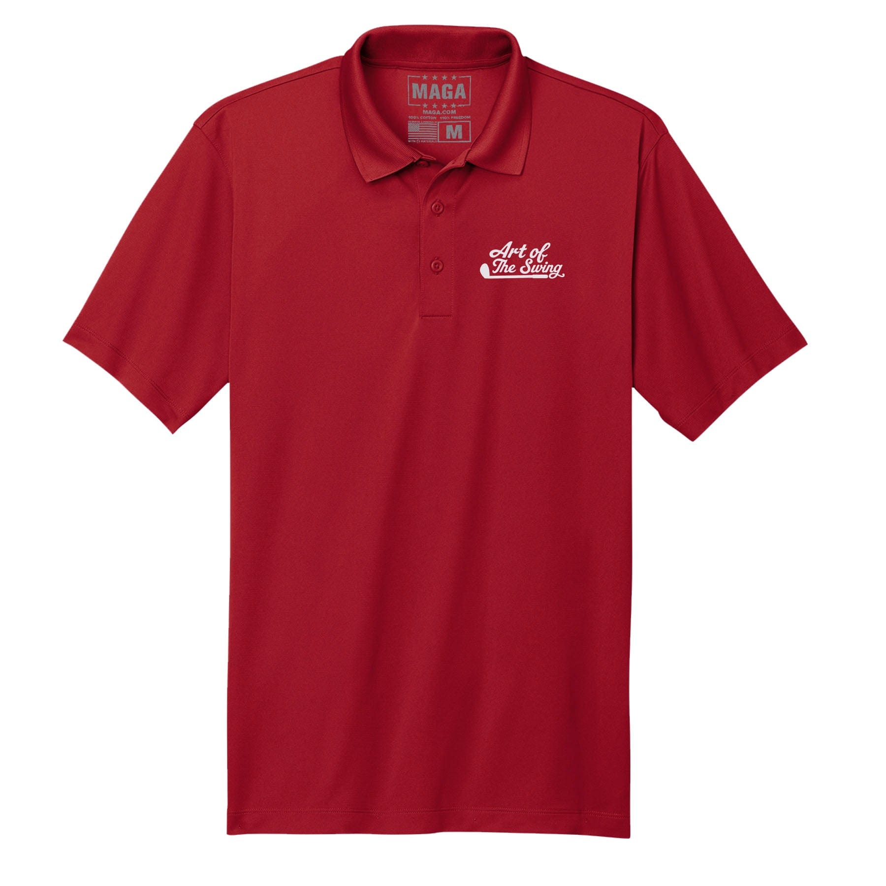 Red / S The Art Of Swing Polo Shirt maga trump