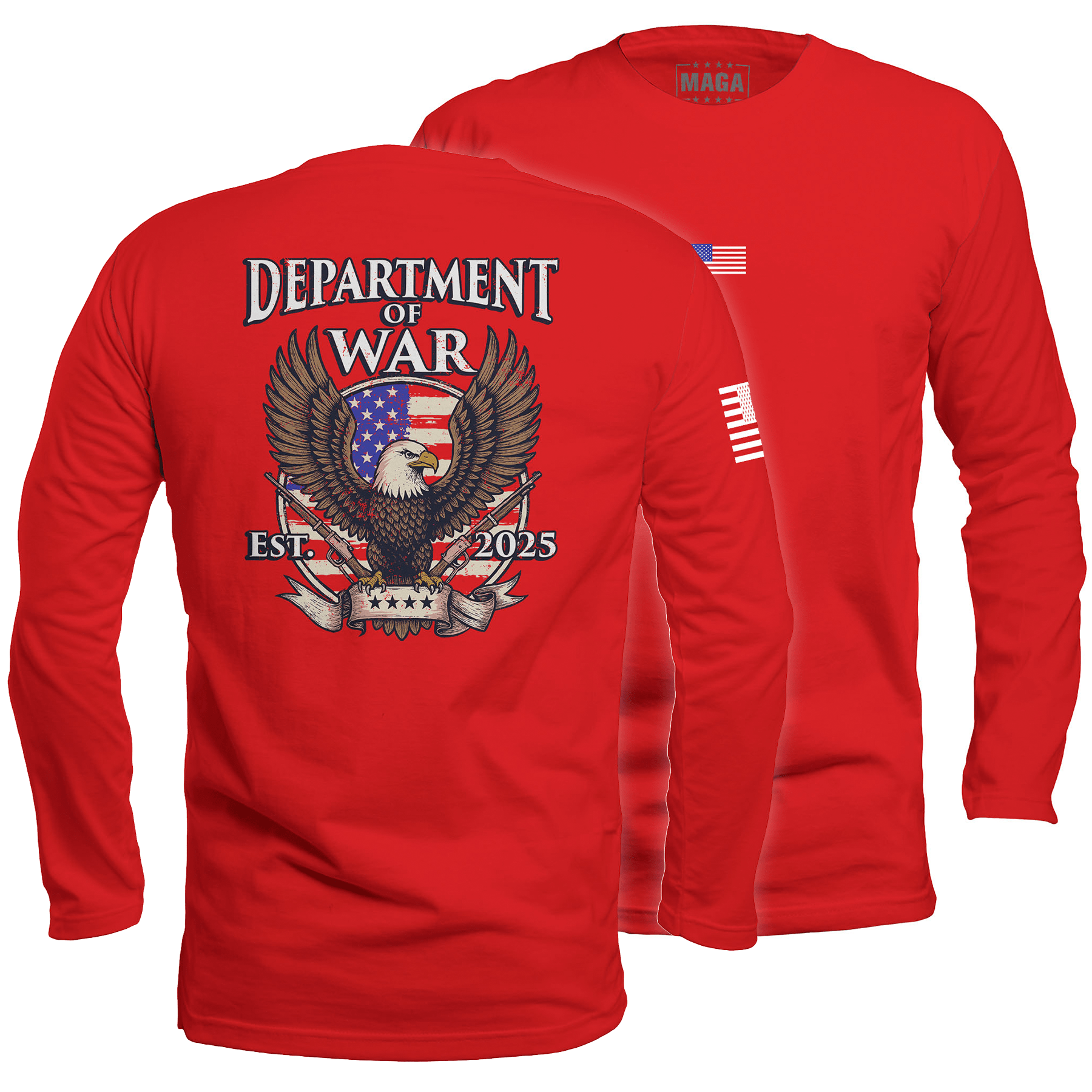 Red / S The Return of the Department of War Long Sleeve maga trump