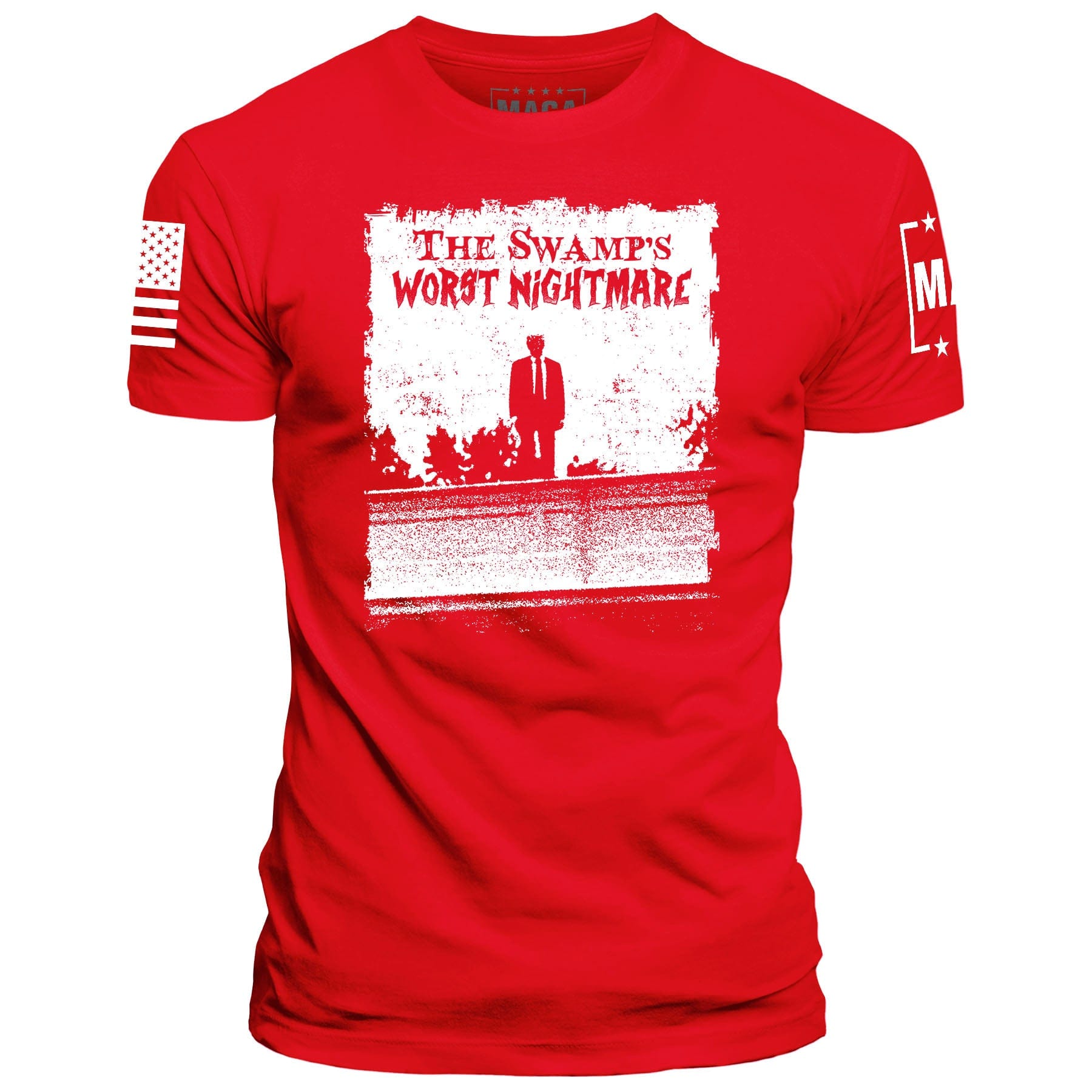 Red / S The Swamps Nightmare maga trump