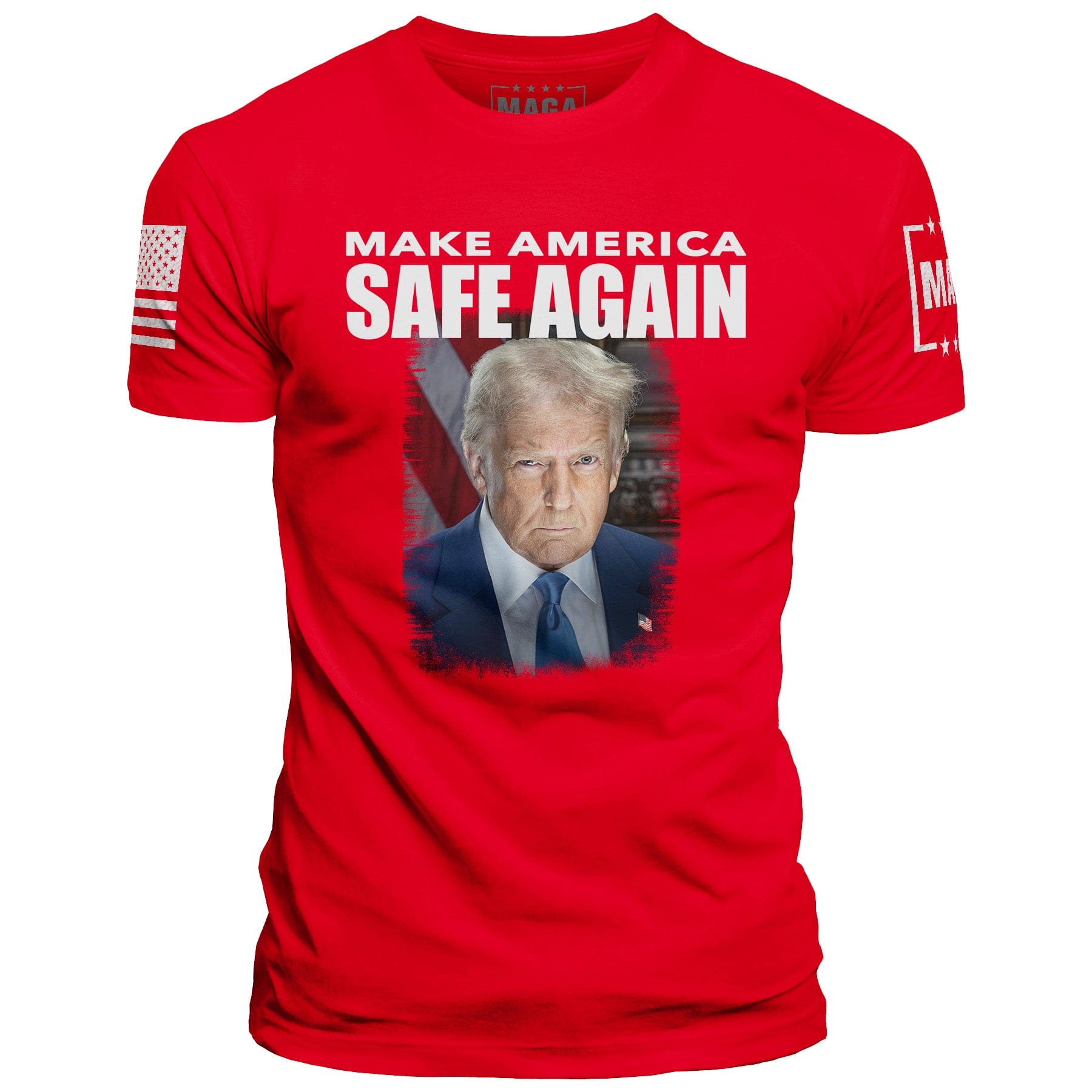 Red / S TRUMP - MAKE AMERICA SAFE AGAIN maga trump
