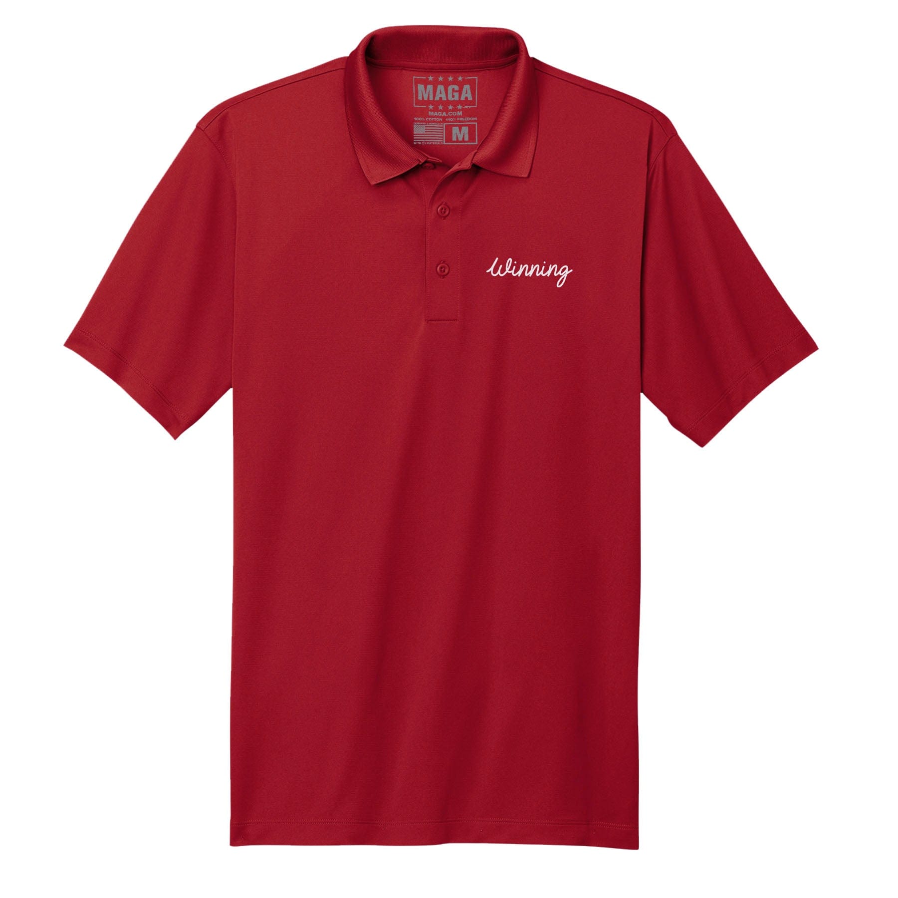 Red / S Winning Polo Shirt maga trump
