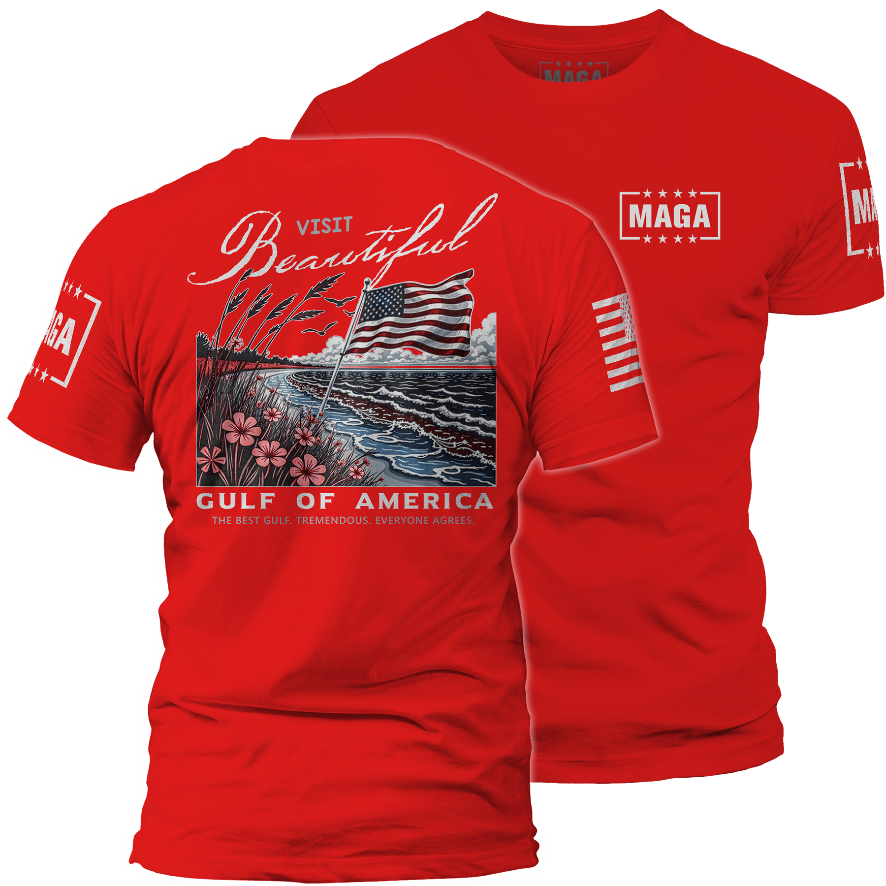 Red / XS Beautiful Gulf of America maga trump
