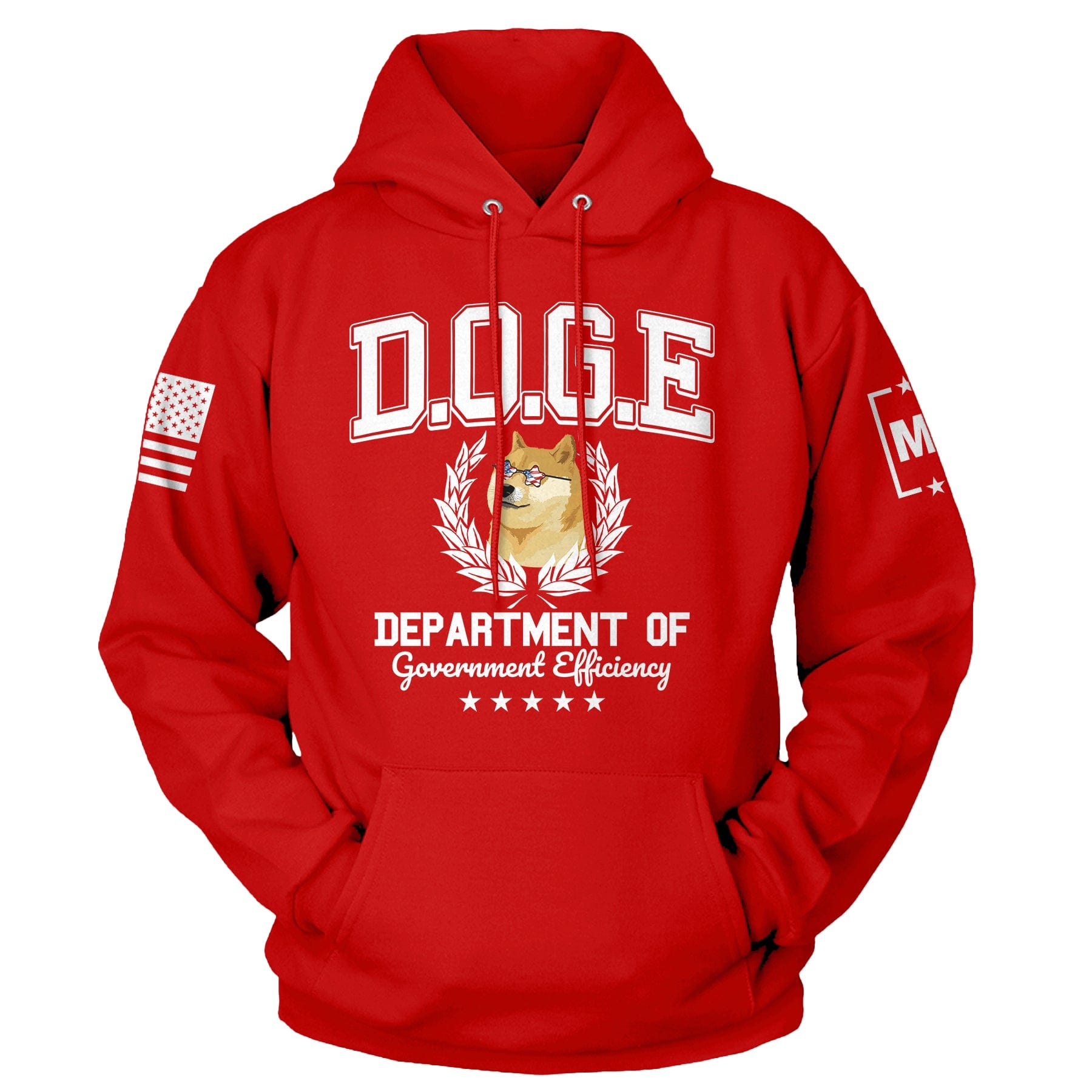 Red / XS D.O.G.E Dog Hoodie maga trump