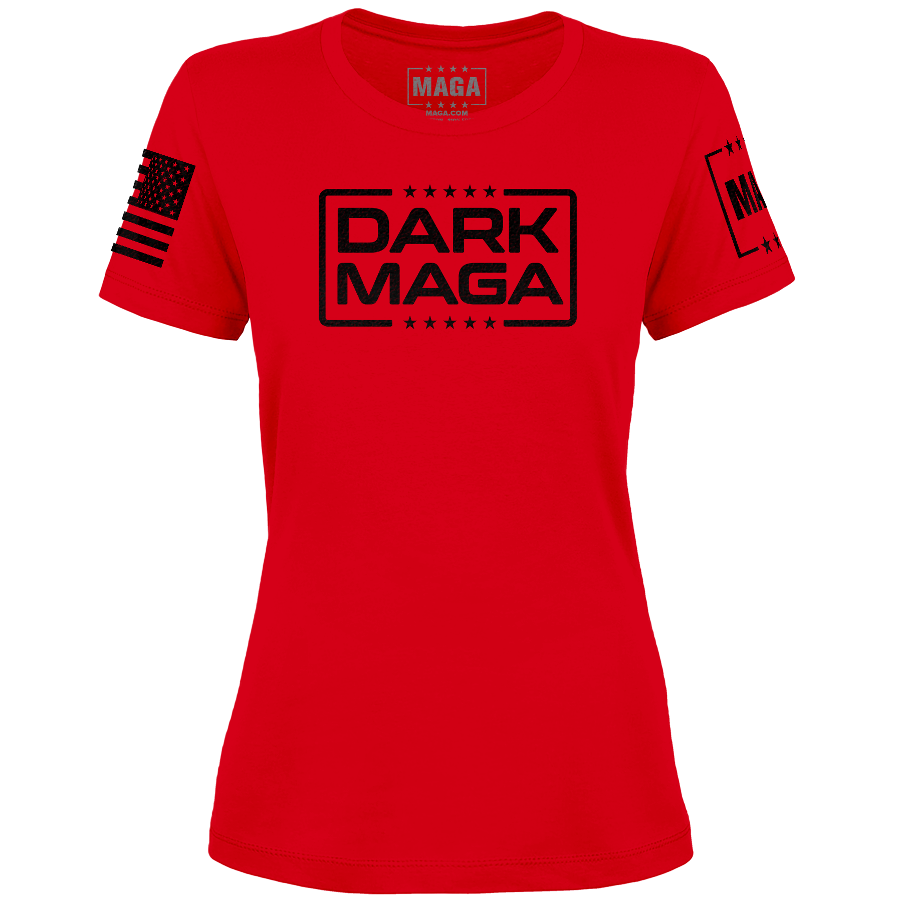 Red / XS Dark MAGA V6 Ladies maga trump