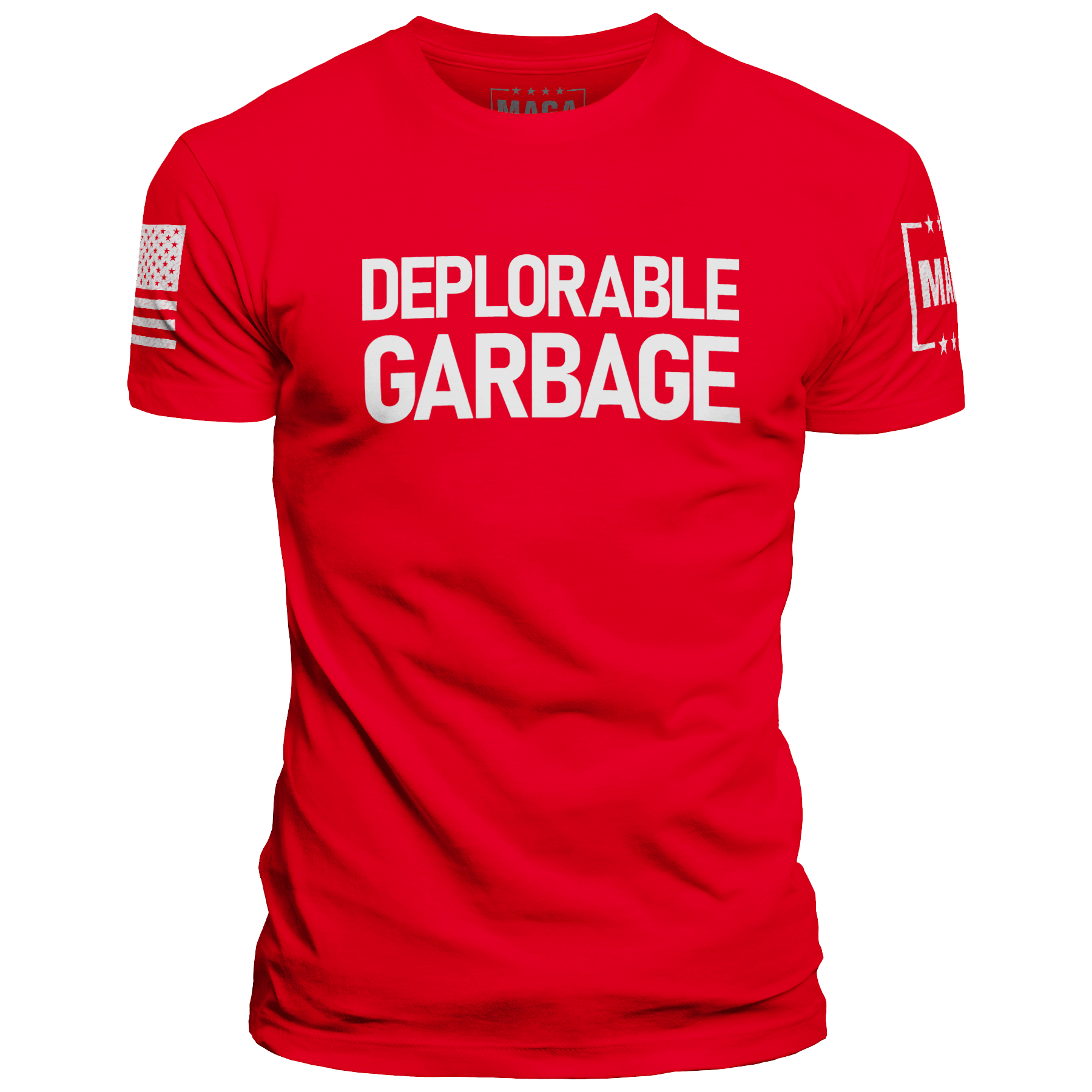 Red / XS Deplorable Garbage maga trump