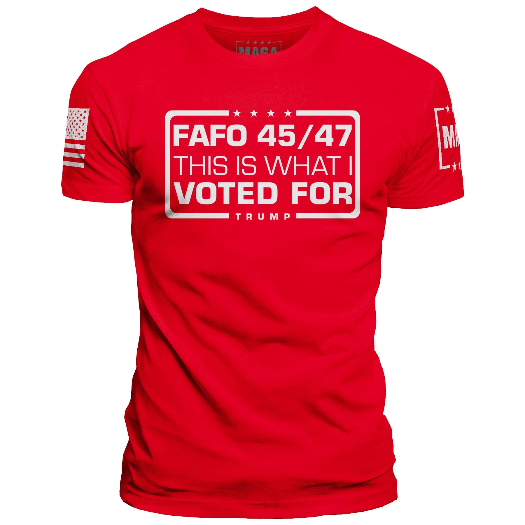 Red / XS FAFO 45 47 - This is What I Voted For maga trump