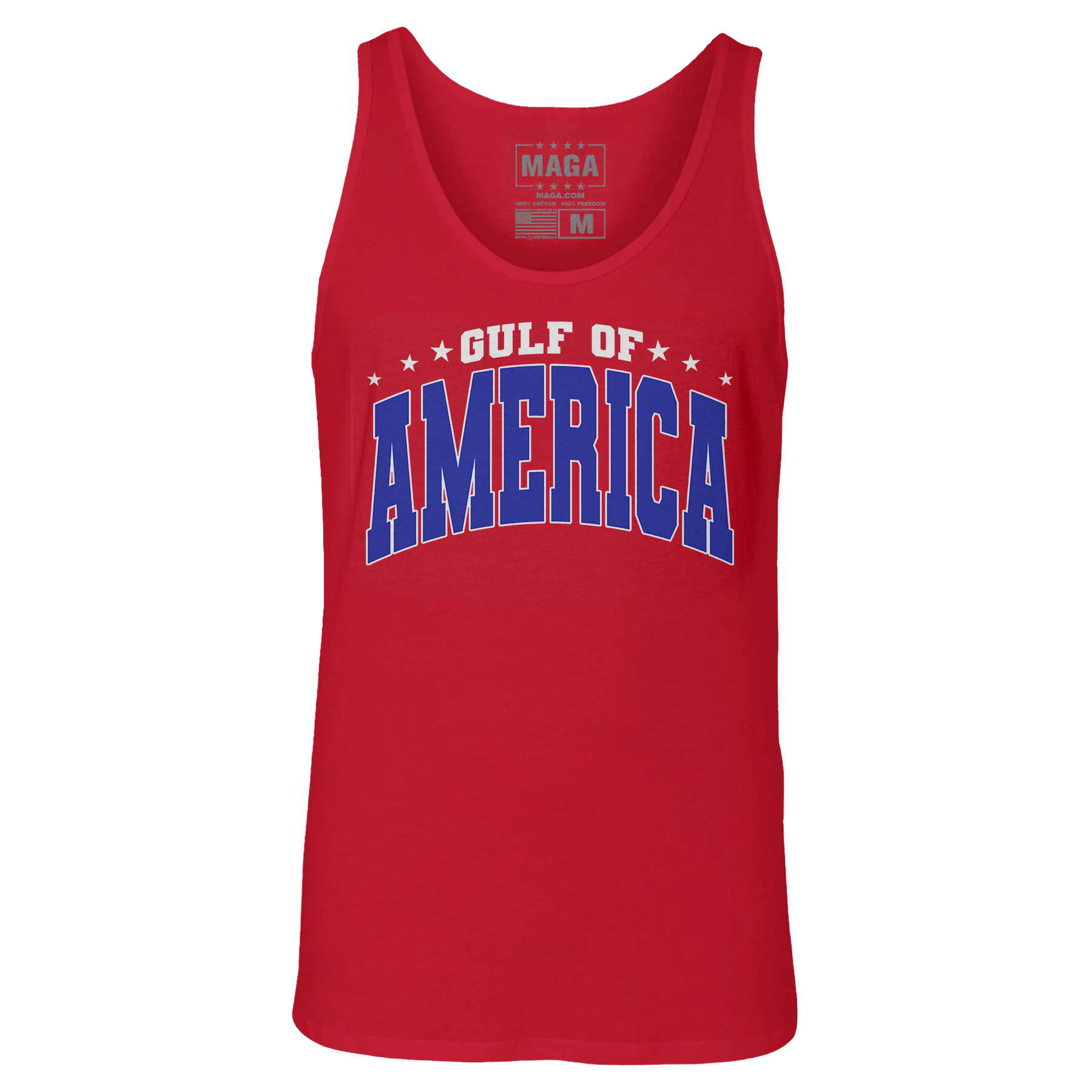 Red / XS Gulf of America Tank Top maga trump
