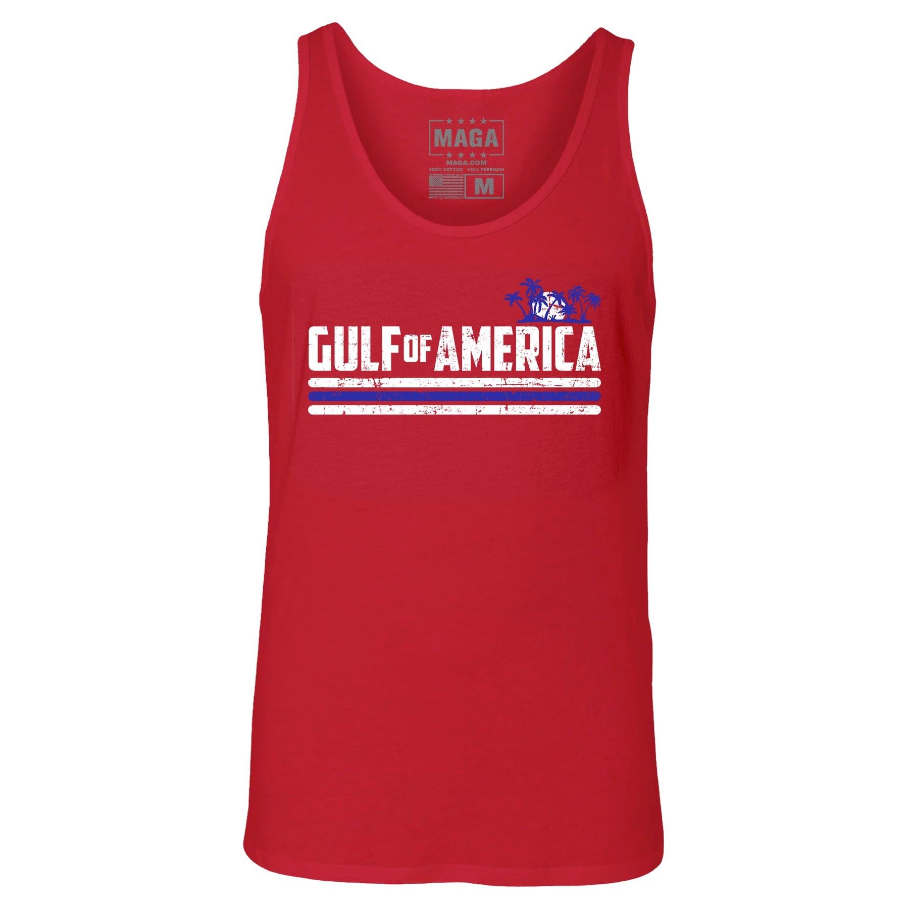 Red / XS Gulf of America Vintage Tank Top maga trump