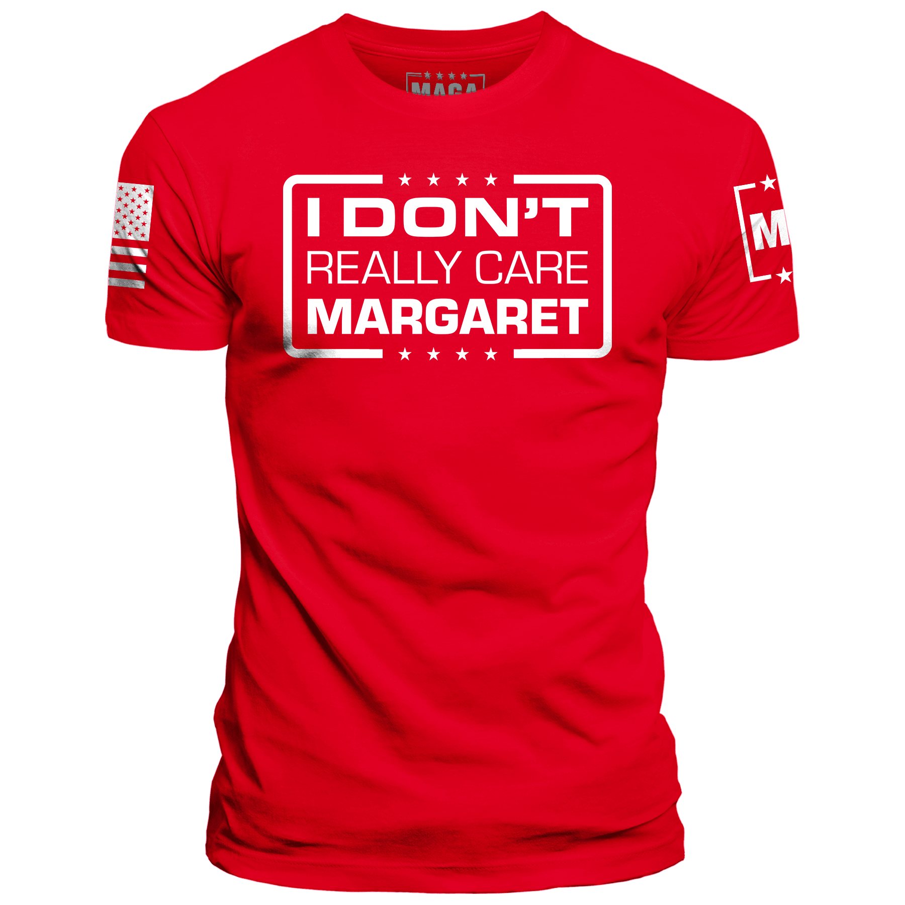 Red / XS I Don't Really Care Margaret maga trump