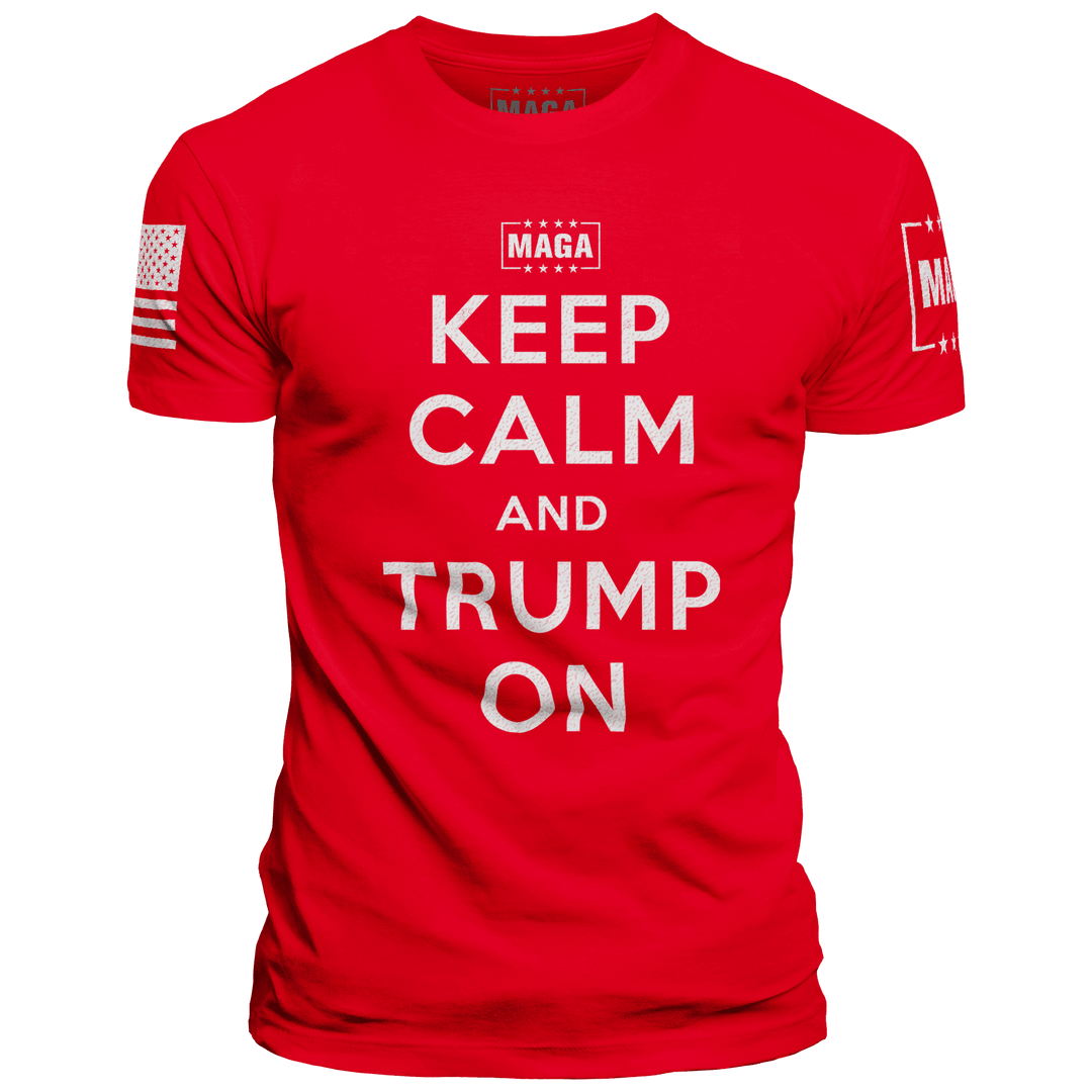 Red / XS Keep Calm Trump On maga trump