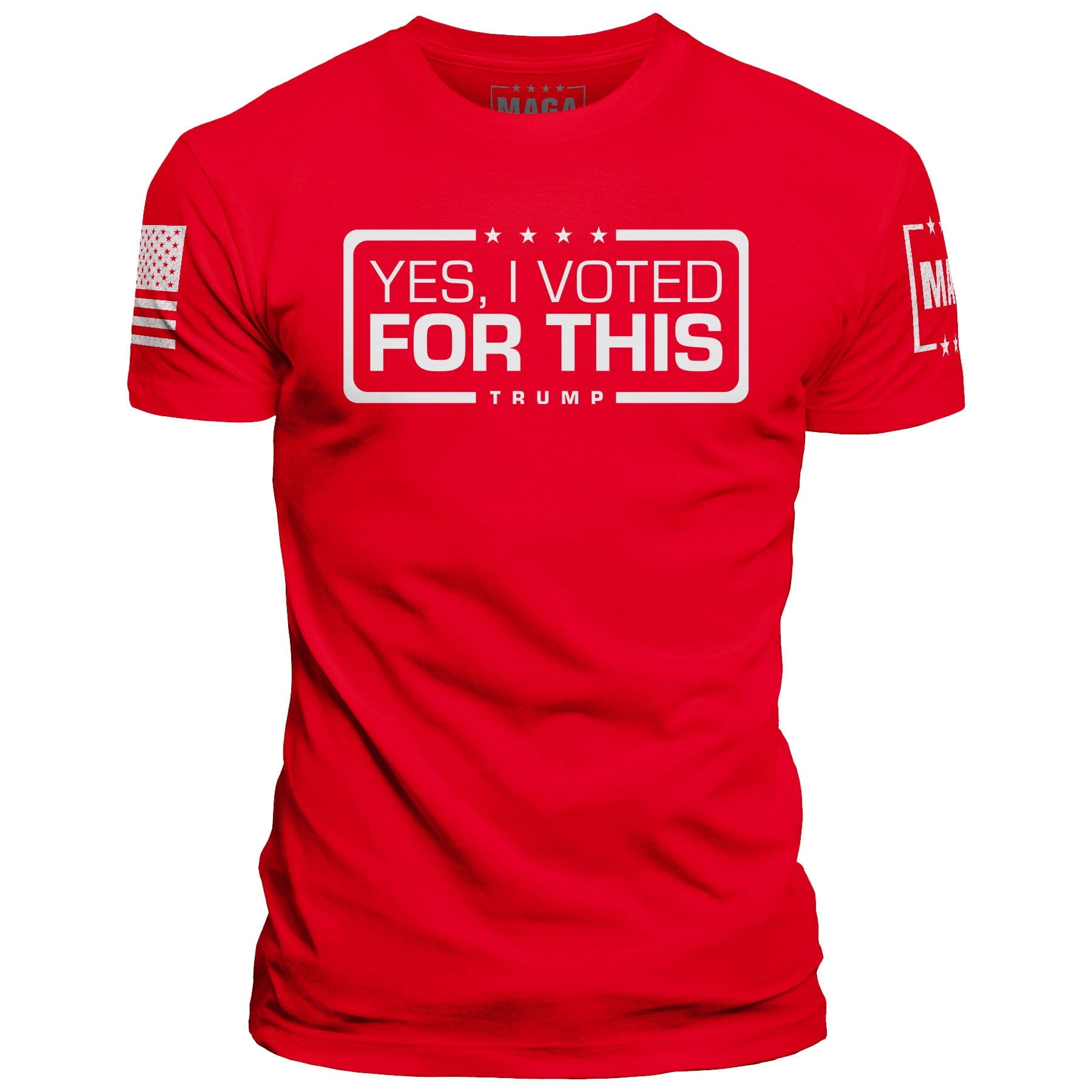 Red / XS Yes I Voted For This maga trump