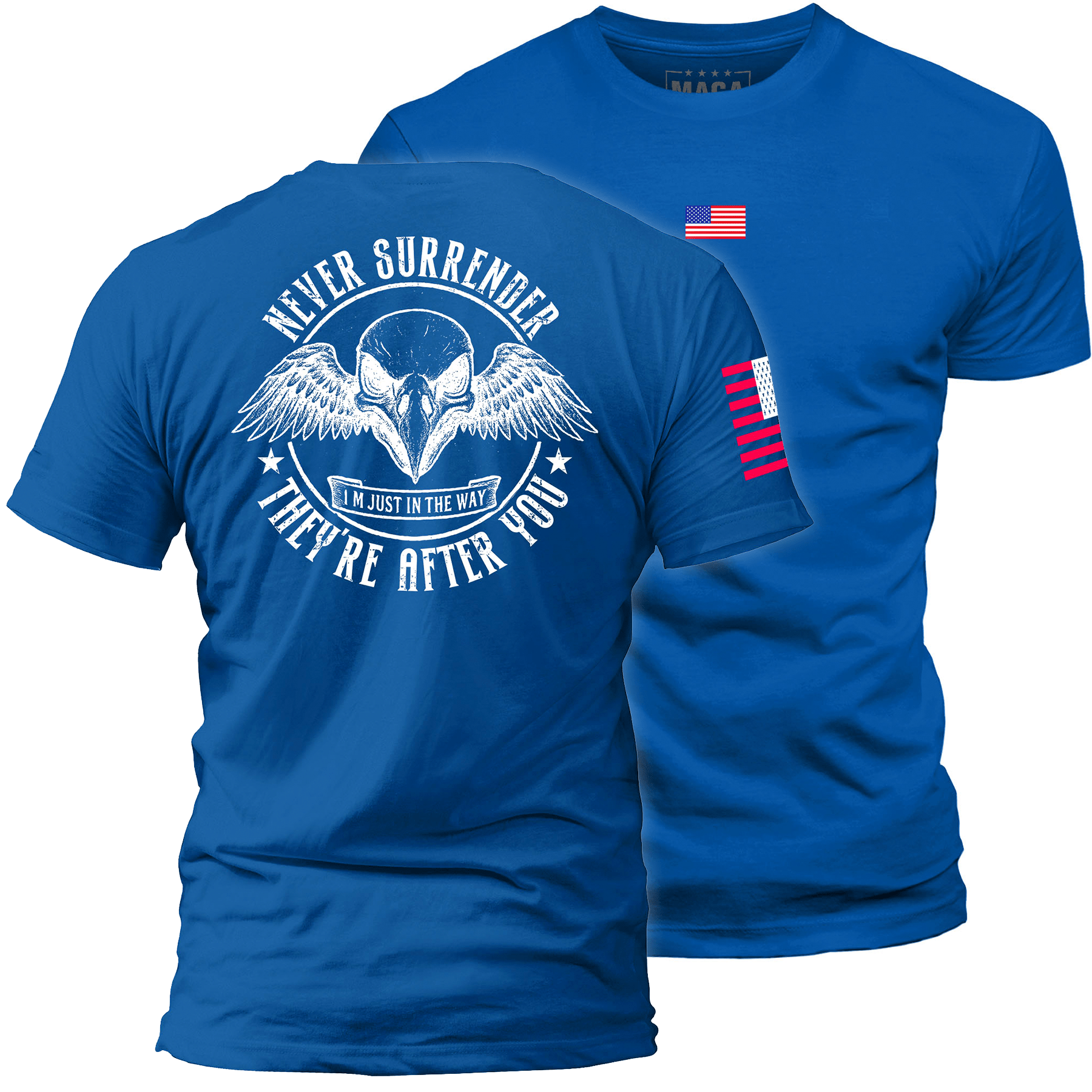 Royal Blue / S Never Surrender maga trump