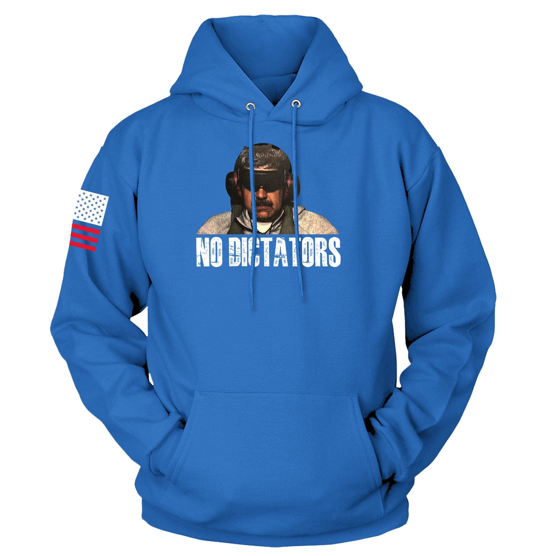 Royal Blue / S No Dictator Hoodie maga trump