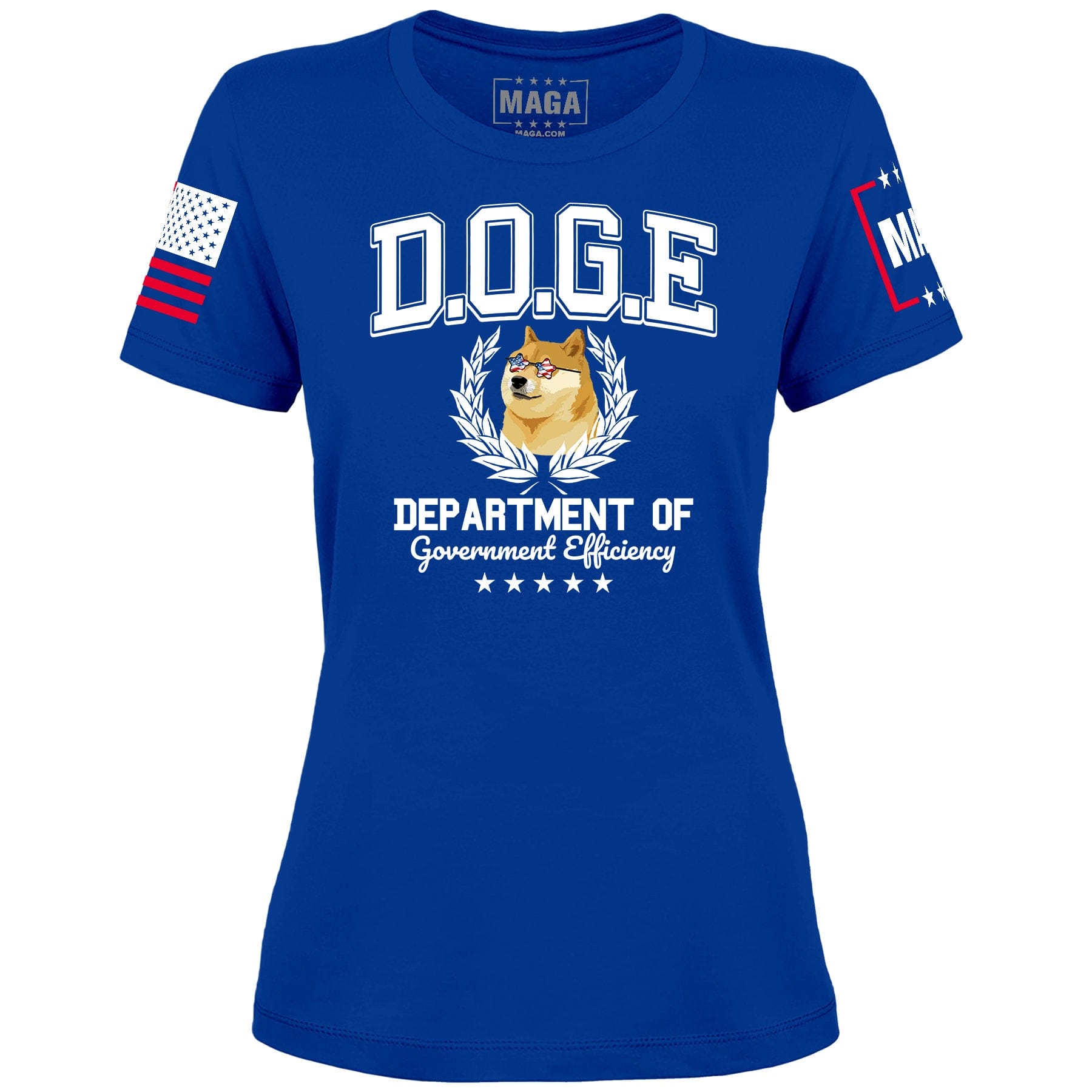 Royal Blue / XS D.O.G.E Dog Ladies Tee maga trump