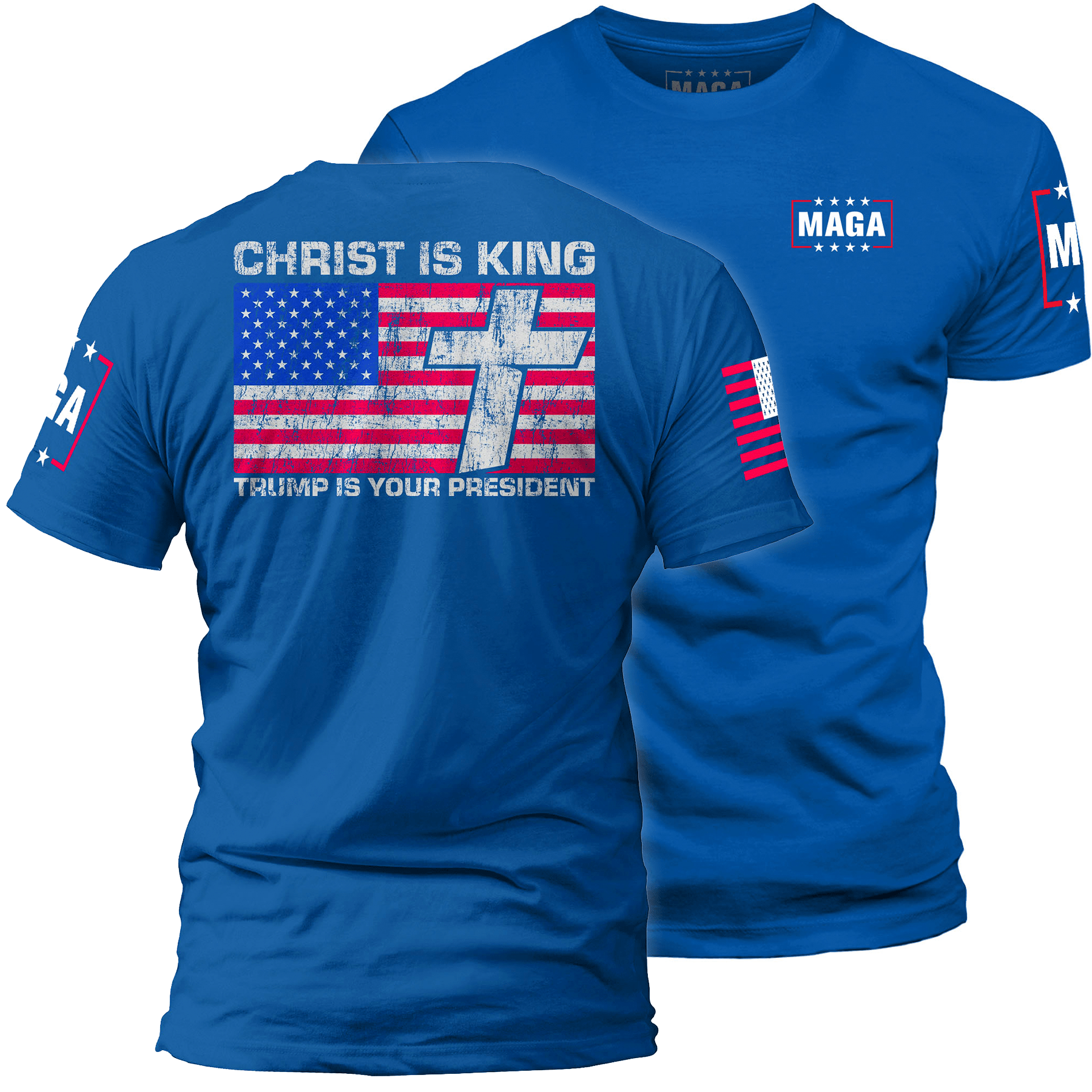 Royal / S Christ is King and Trump is President v1 maga trump