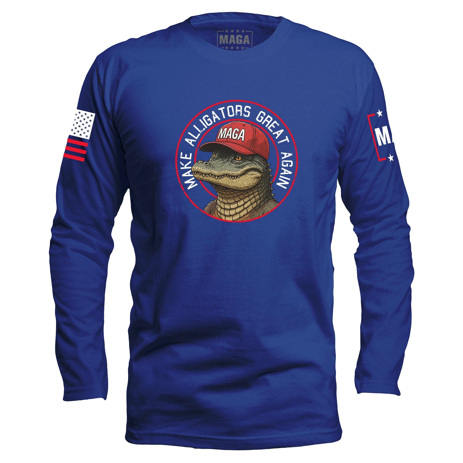 Royal / S Make Alligators Great Again v1 Long Sleeve maga trump