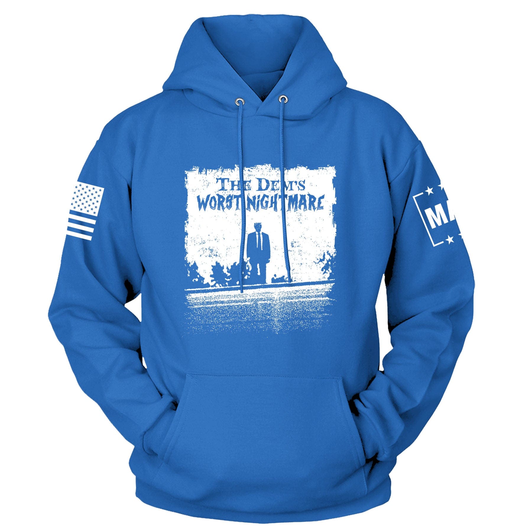 Royal / S The Dems Nightmare Hoodie maga trump
