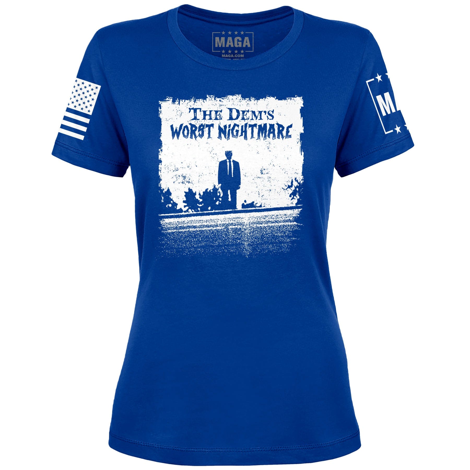 Royal / S The Dems Nightmare Ladies Tee maga trump