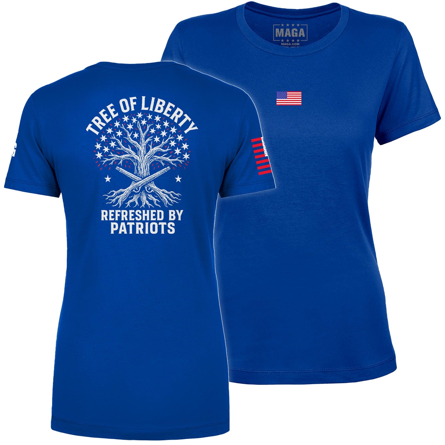 Royal / S Tree of Liberty Ladies Tee maga trump