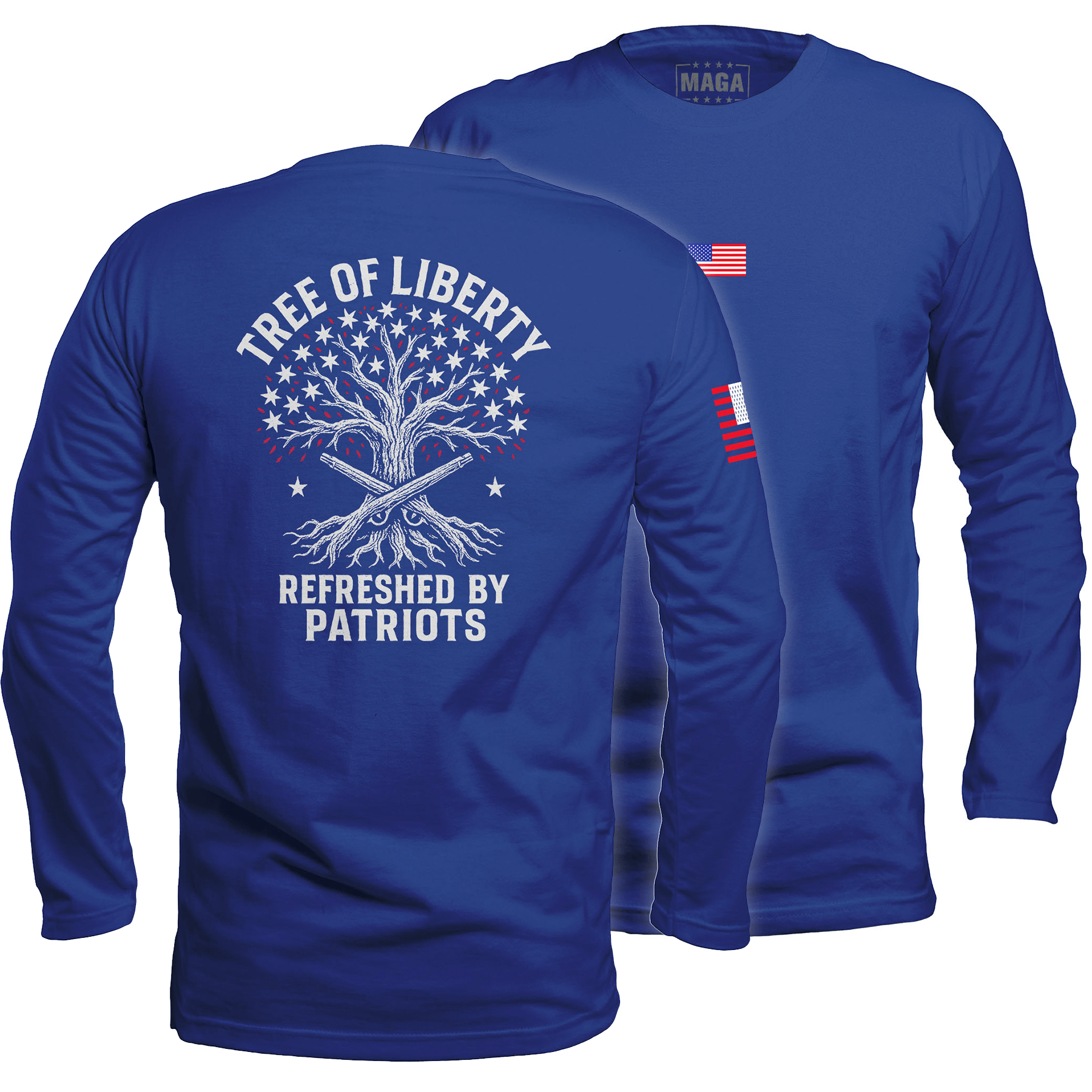 Royal / S Tree of Liberty Long Sleeve maga trump