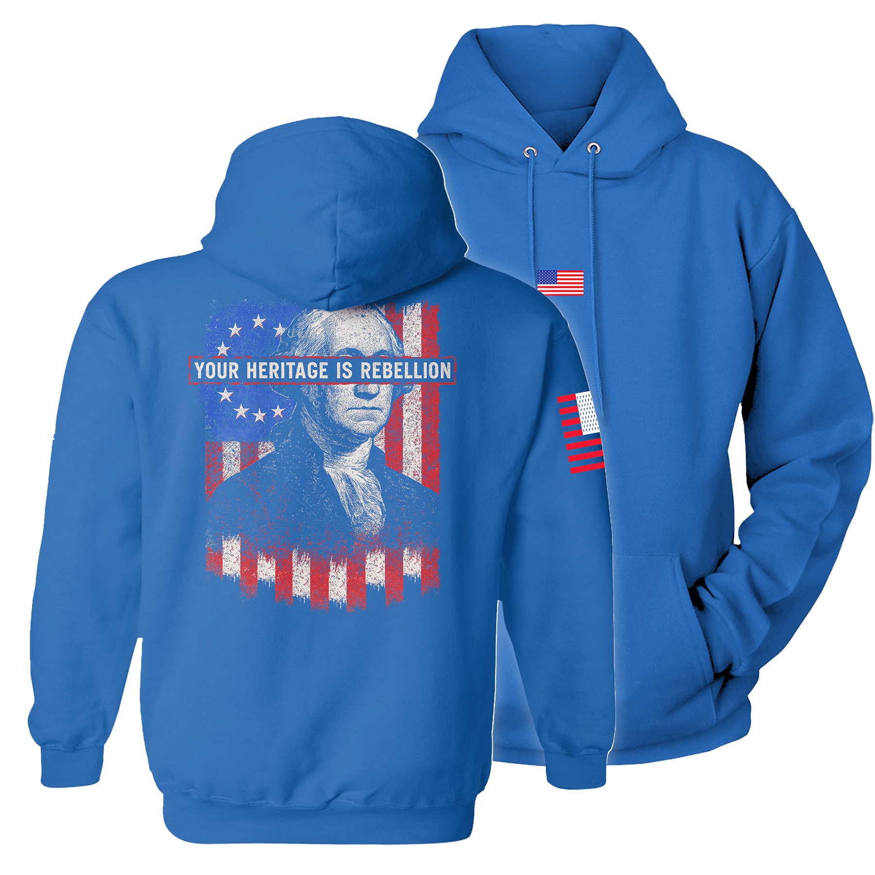Royal / S Your Heritage is Rebellion Hoodie maga trump