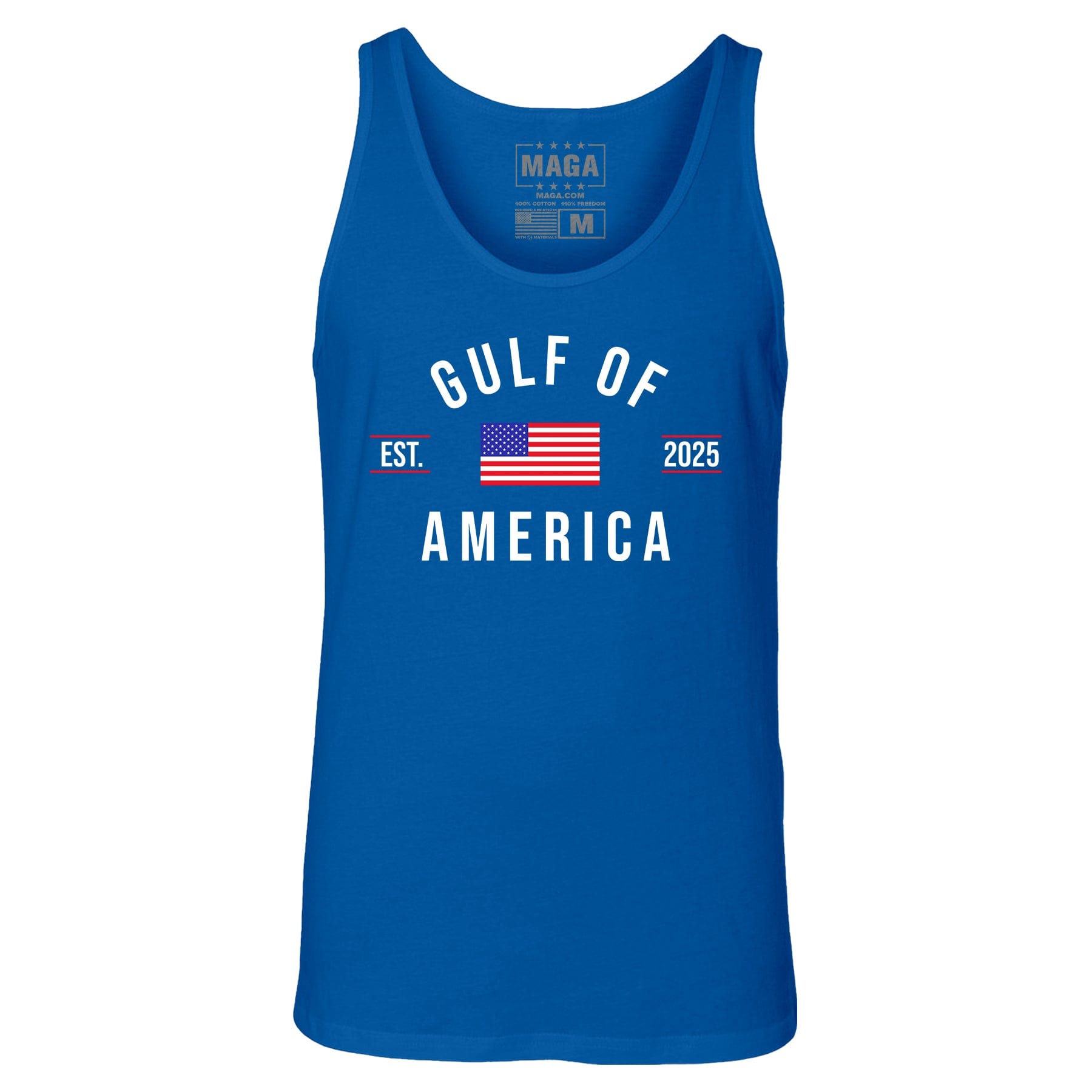 Royal / XS Gulf of America EST 2025 Tank Top maga trump