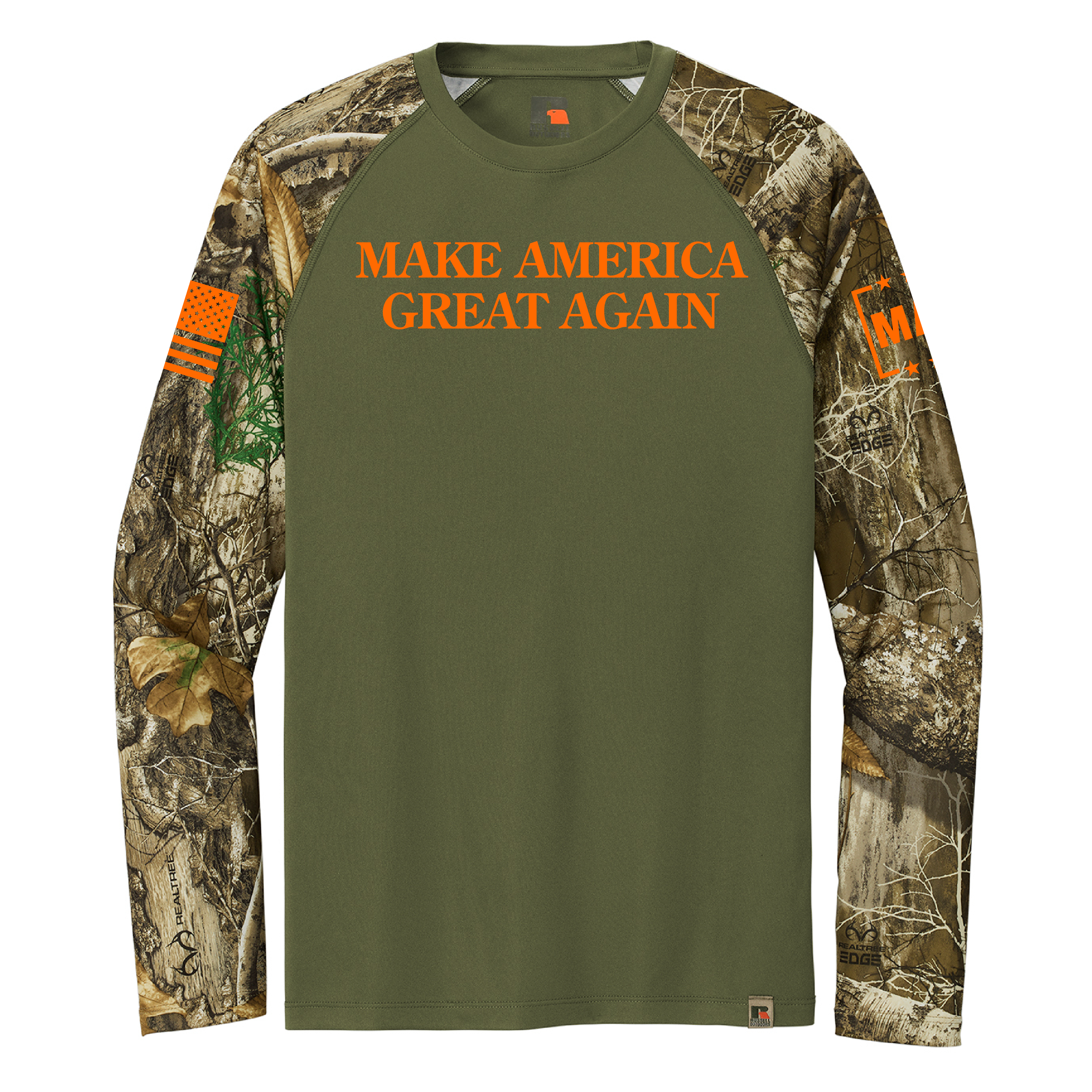S Realtree® Camo Performance - Make America Great Again Long Sleeve maga trump