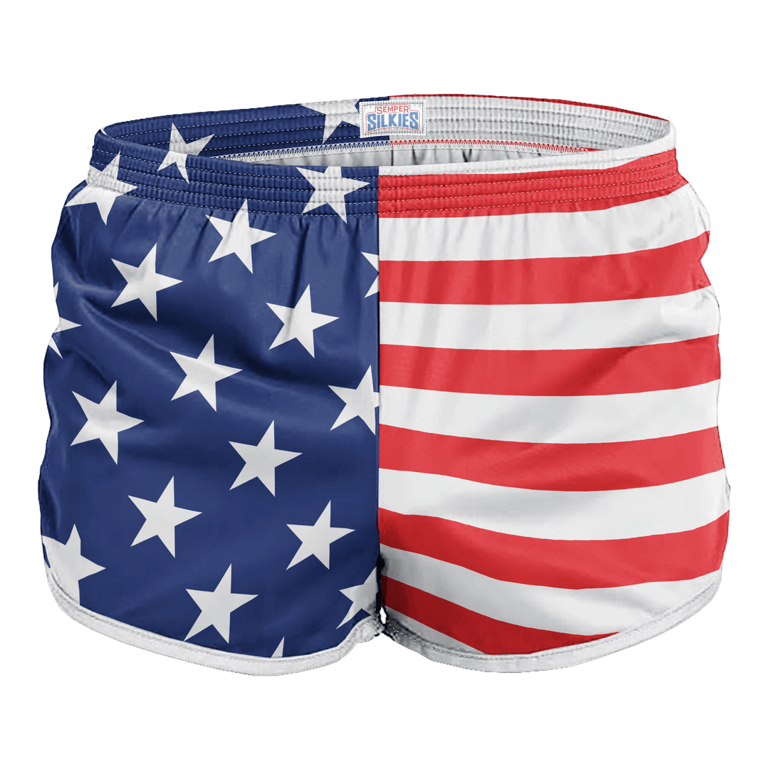S Star Spangled American Flag Silkies maga trump