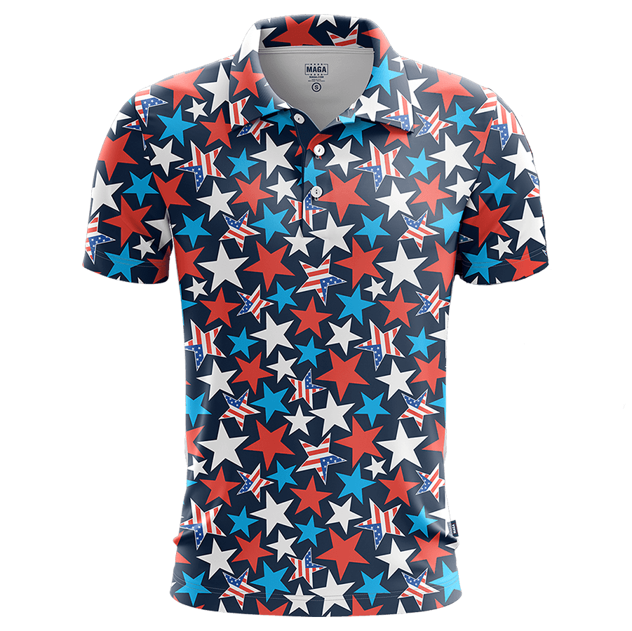 S Stars and Stripes Polo Shirt maga trump