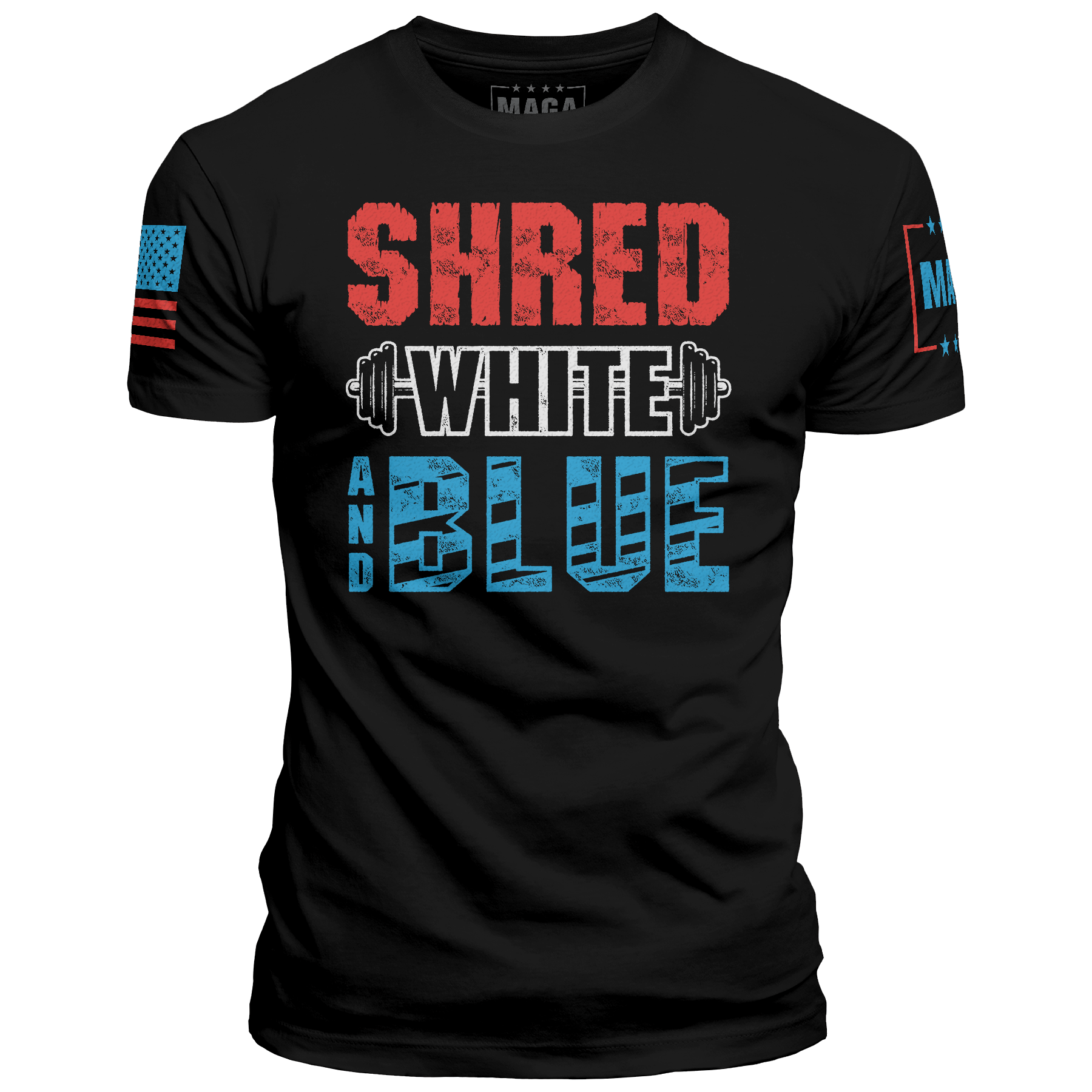 Shred White And Blue maga trump