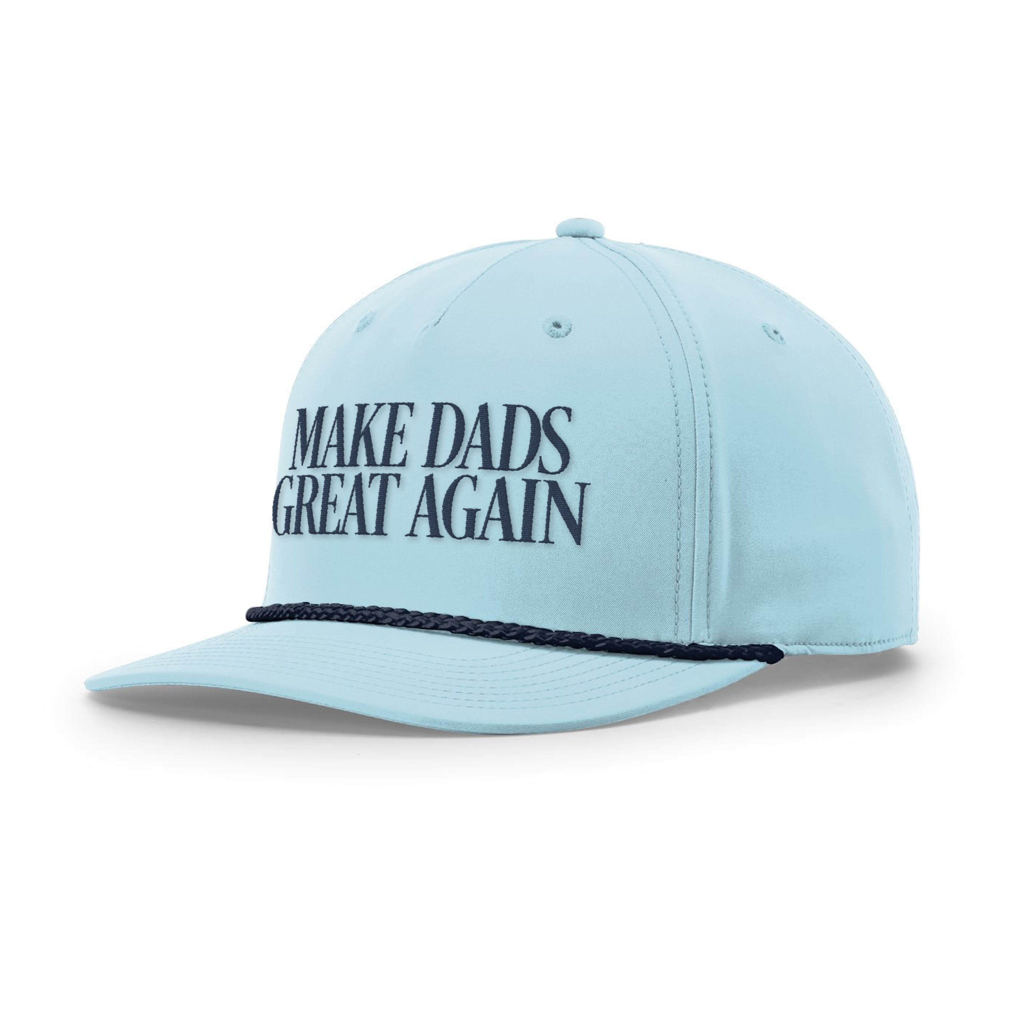 Soft Blue/Navy Make Dads Great Again Rope Hat maga trump