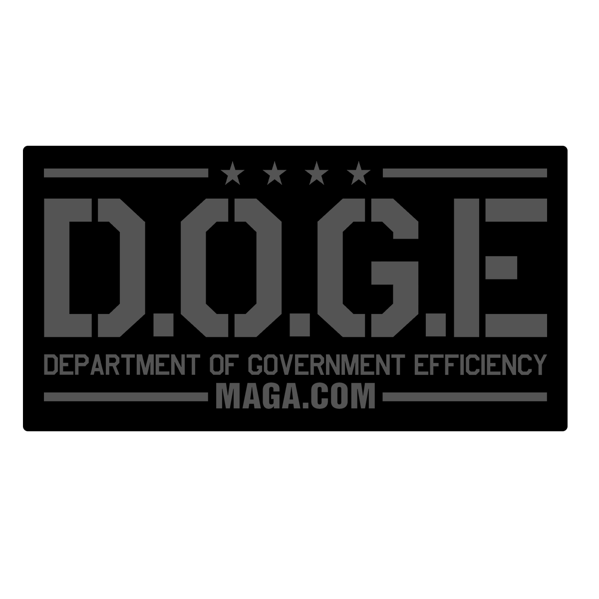 Sticker/Decal Dark D.O.G.E Department Of Government Efficiency Sticker maga trump