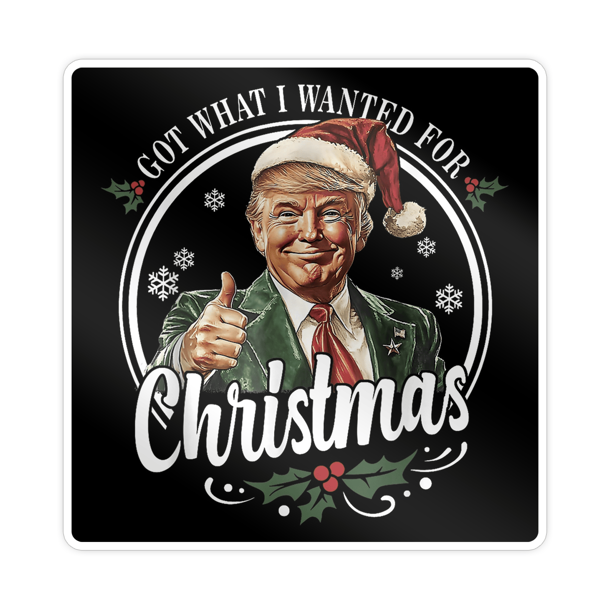 Sticker/Decal Got What I Wanted For Christmas V2 Sticker maga trump