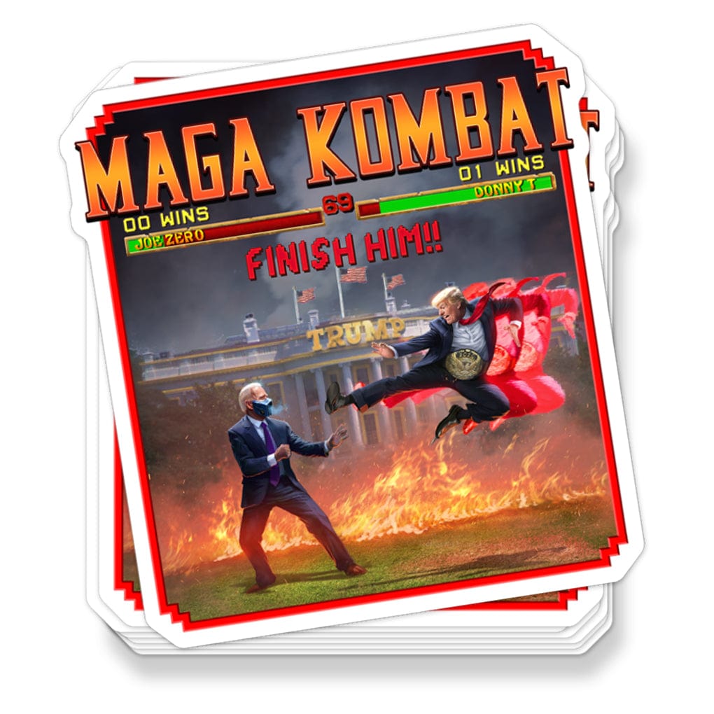 Sticker/Decal MAGA Kombat maga trump